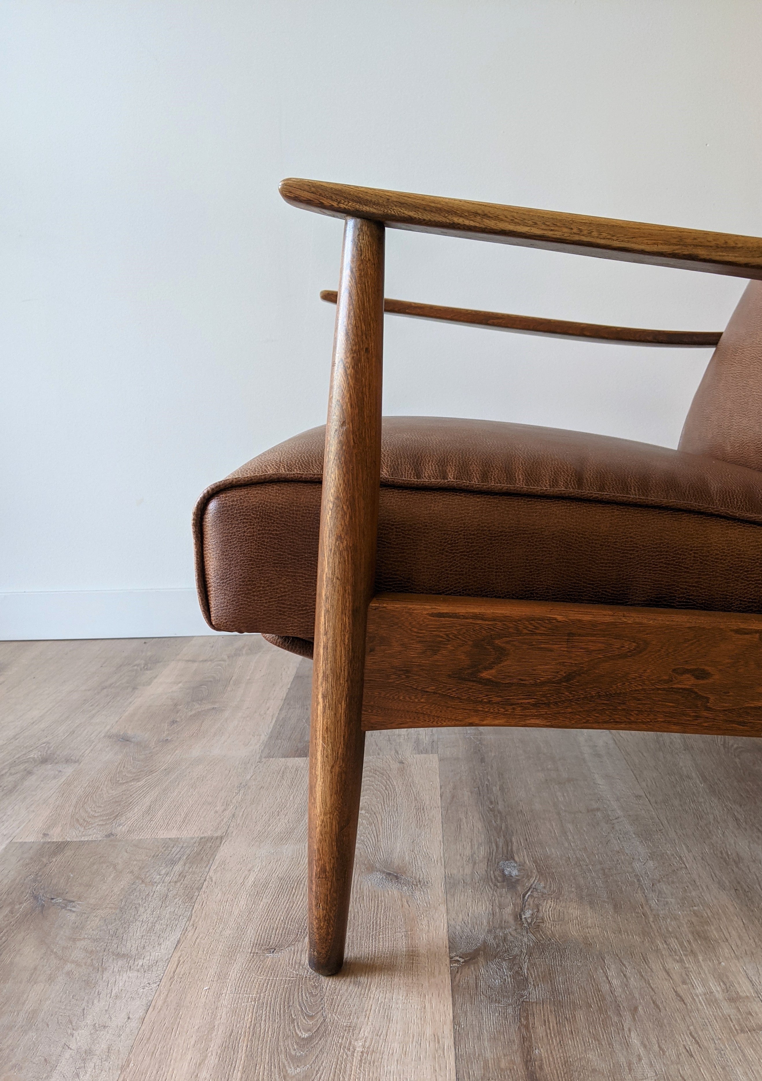 Milo Baughman Leather Recliner