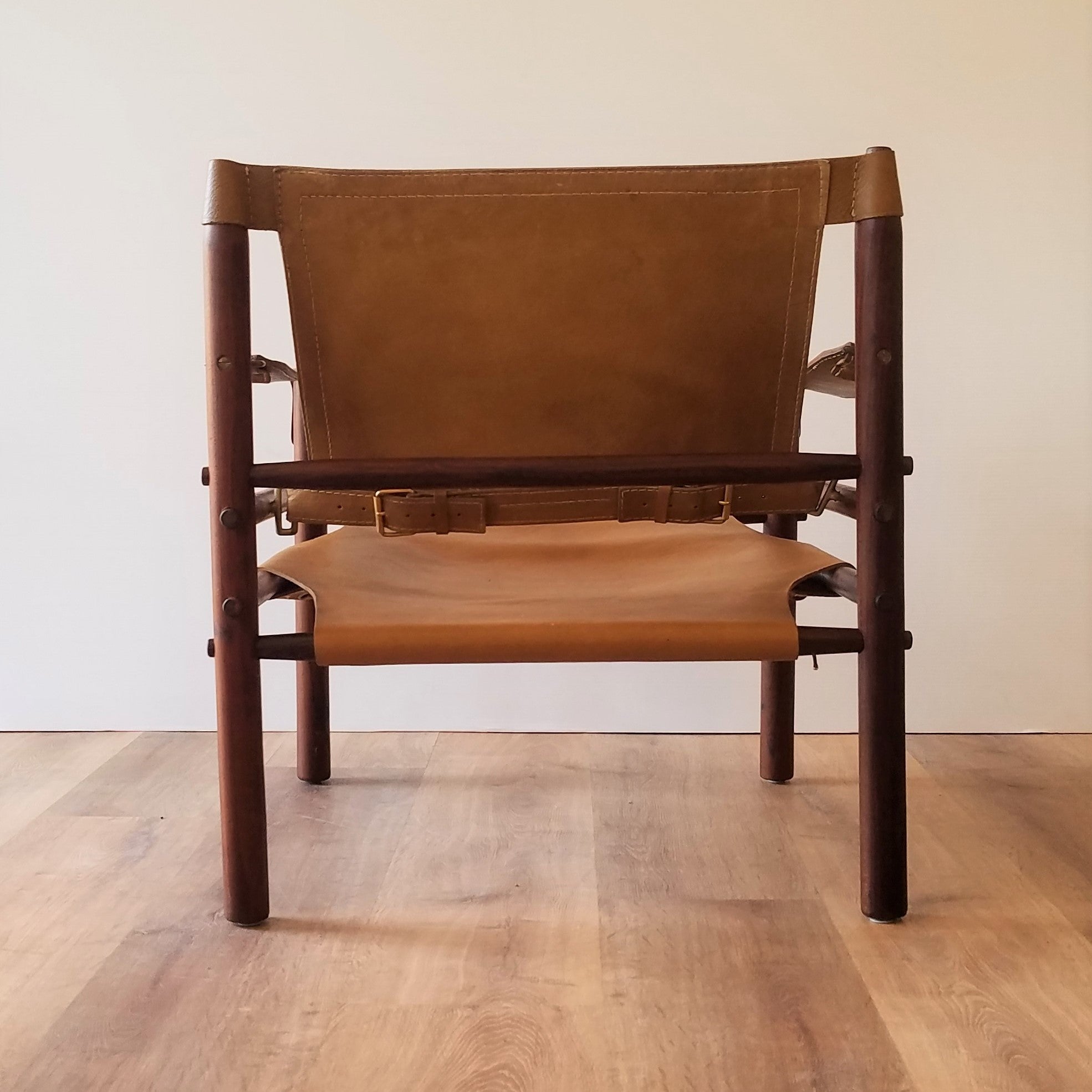 Back View of Swedish Mid-Century 'Sirocco' Safair Lounge Chair by Arne Norell for Möbel AB, Sweden in Seattle, Washington.