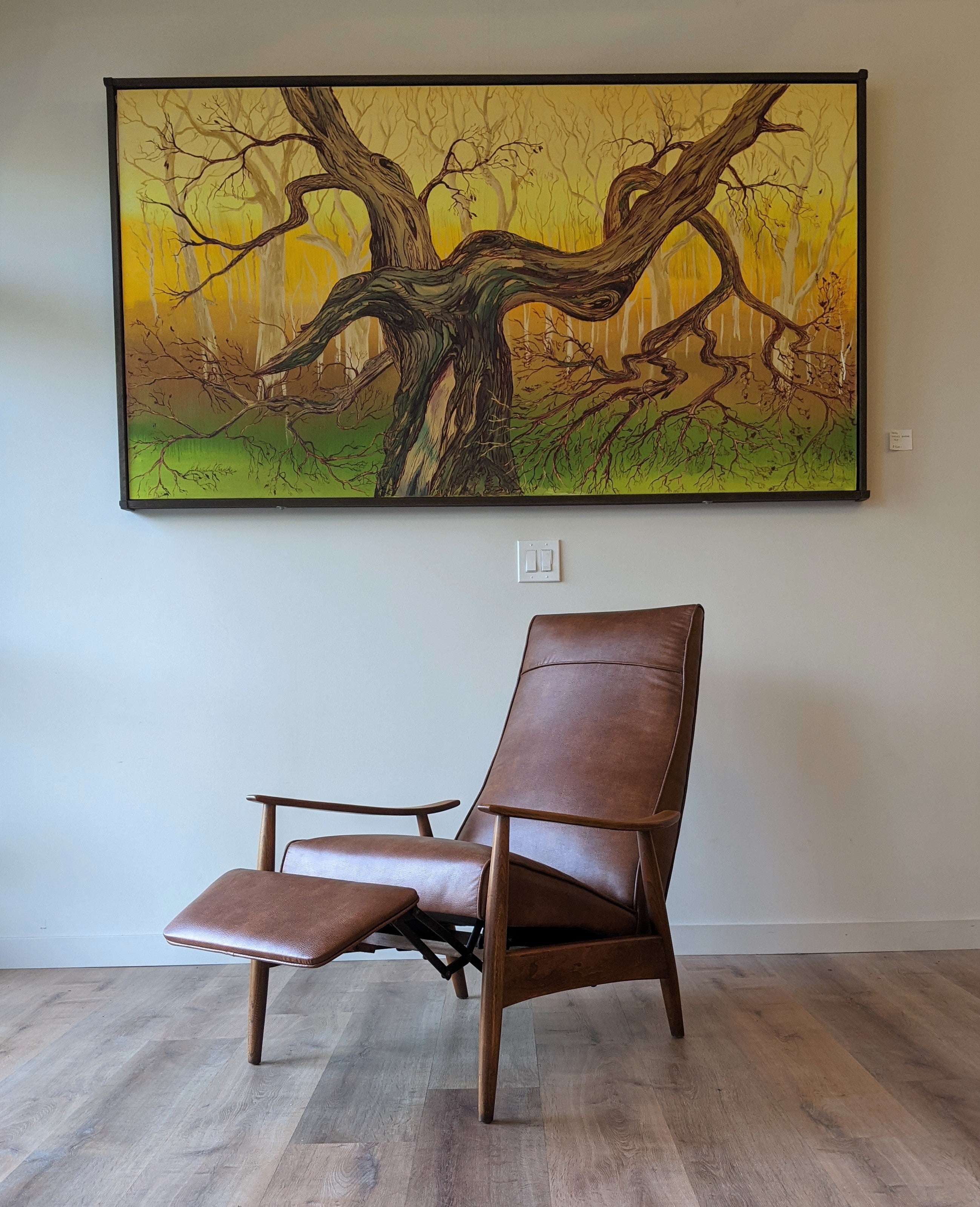 Milo Baughman Leather Recliner