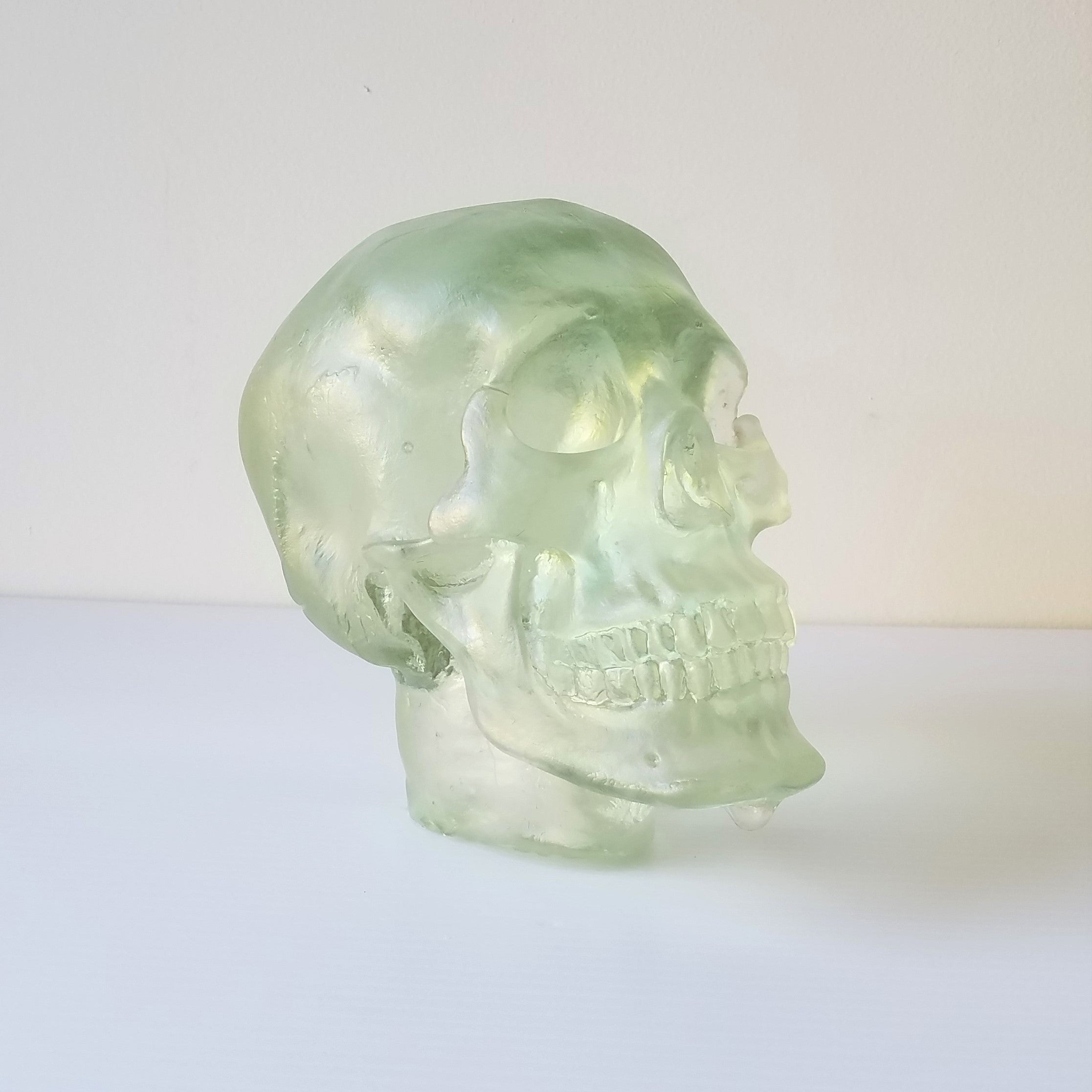 Paul Marioni Test Sand-Casted Glass Skull