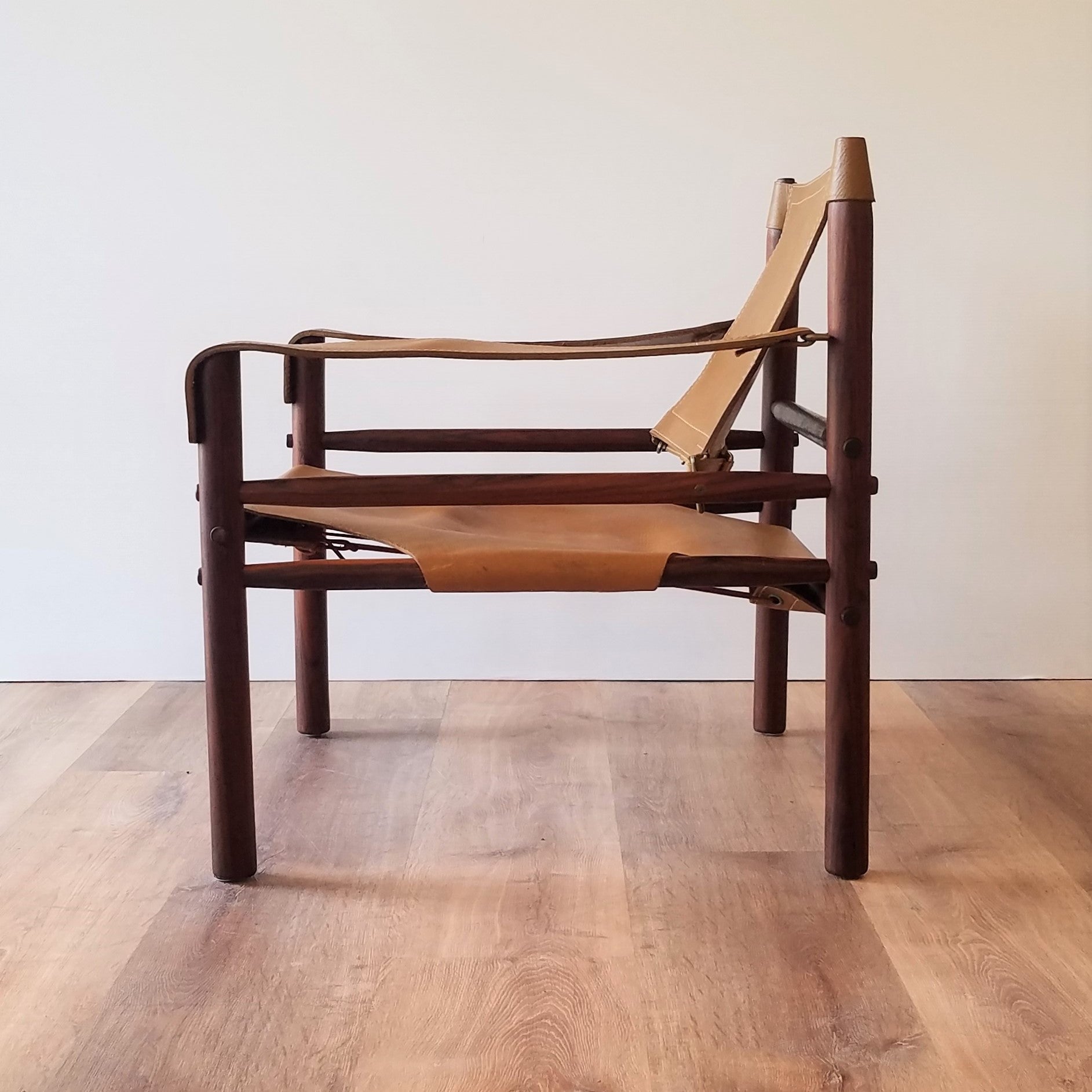 Side View of  Swedish Mid-Century  'Sirocco' Safair Lounge Chair by Arne Norell for Möbel AB, Sweden in Seattle, Washington.