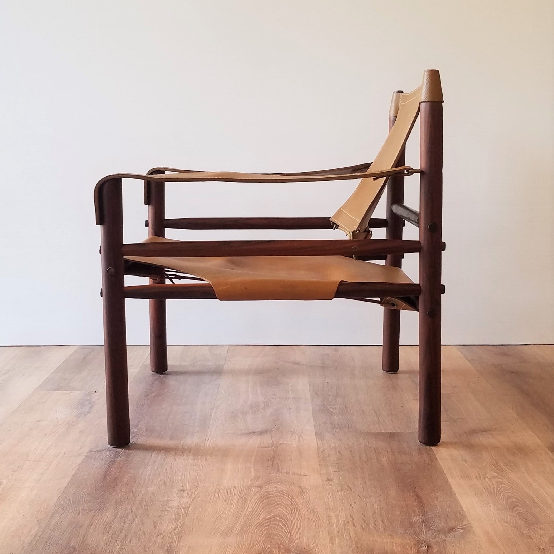 Side View of Swedish Mid-Century 'Sirocco' Safair Lounge Chair by Arne Norell for Möbel AB, Sweden in Seattle, Washington.