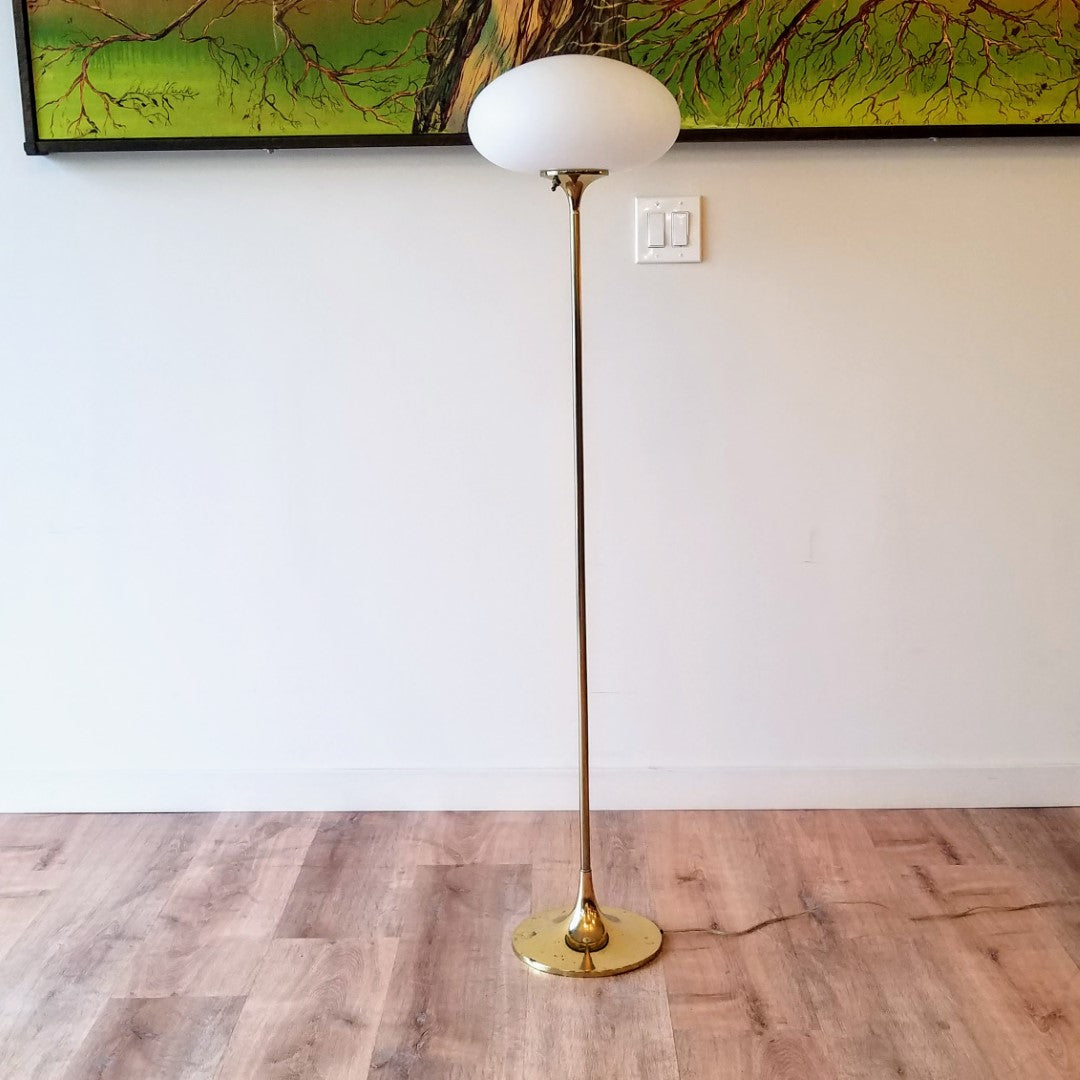 Laurel Tulip Floor Lamp with Mushroom Shade