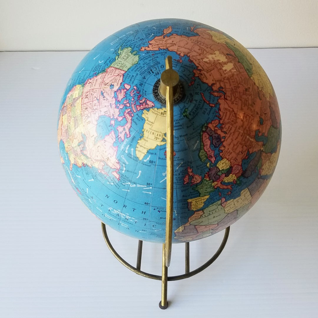 1952 Terrestrial Globe by George F. Cram