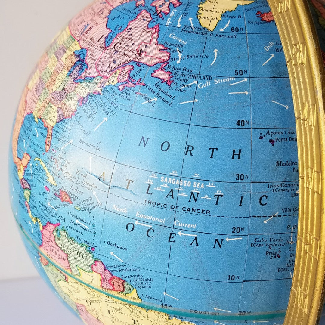 1952 Terrestrial Globe by George F. Cram