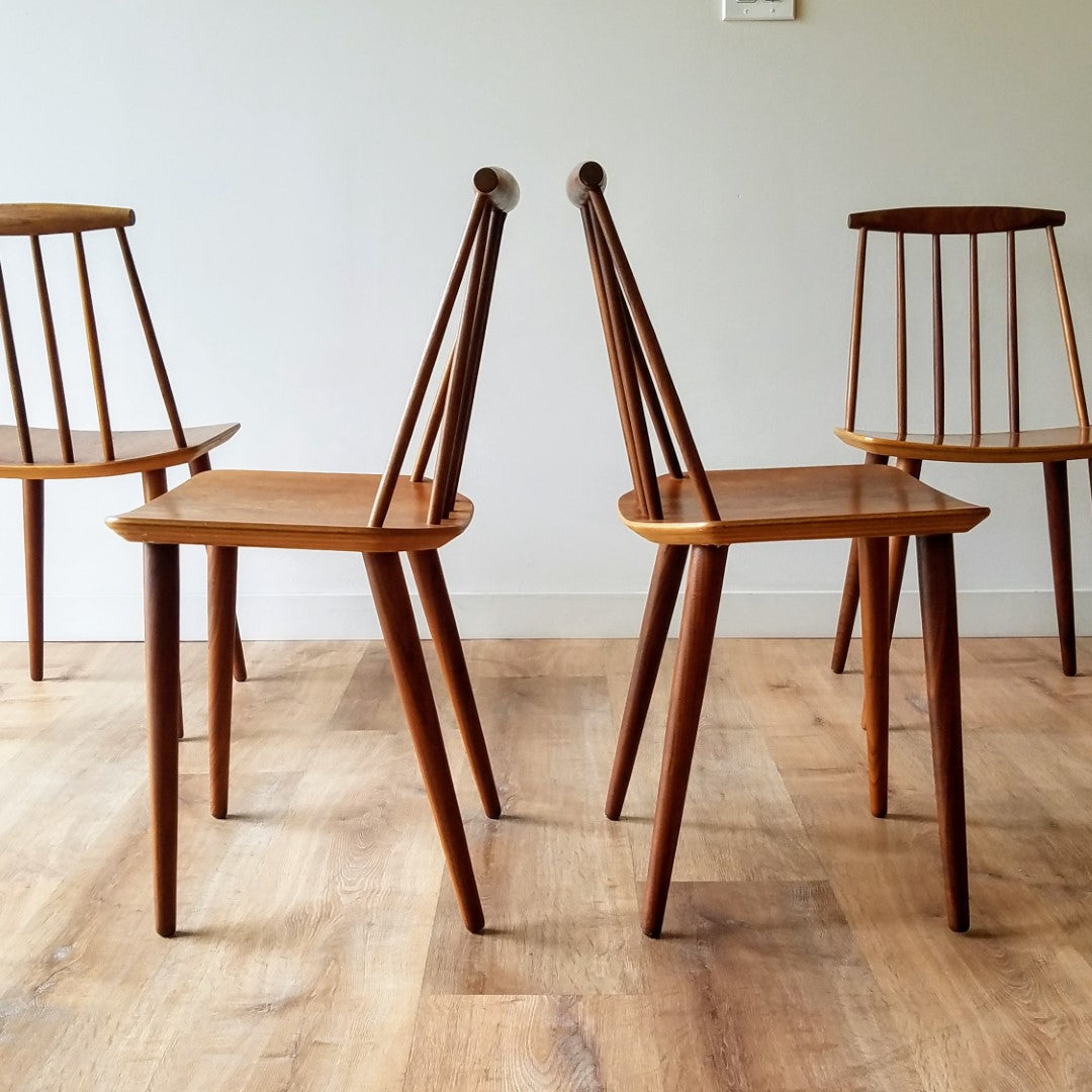 Folke Pålsson J77 Dining Chair, Set of 4