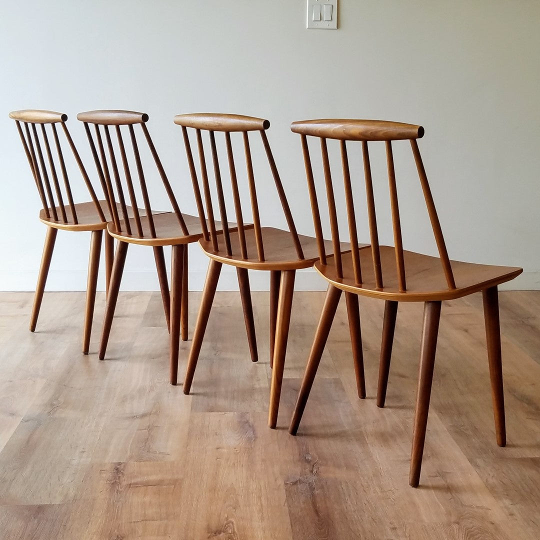 Folke Pålsson J77 Dining Chair, Set of 4