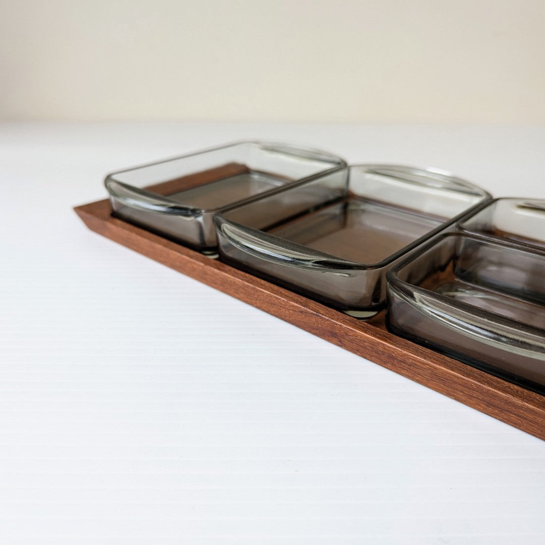 Danish Teak Tray Set