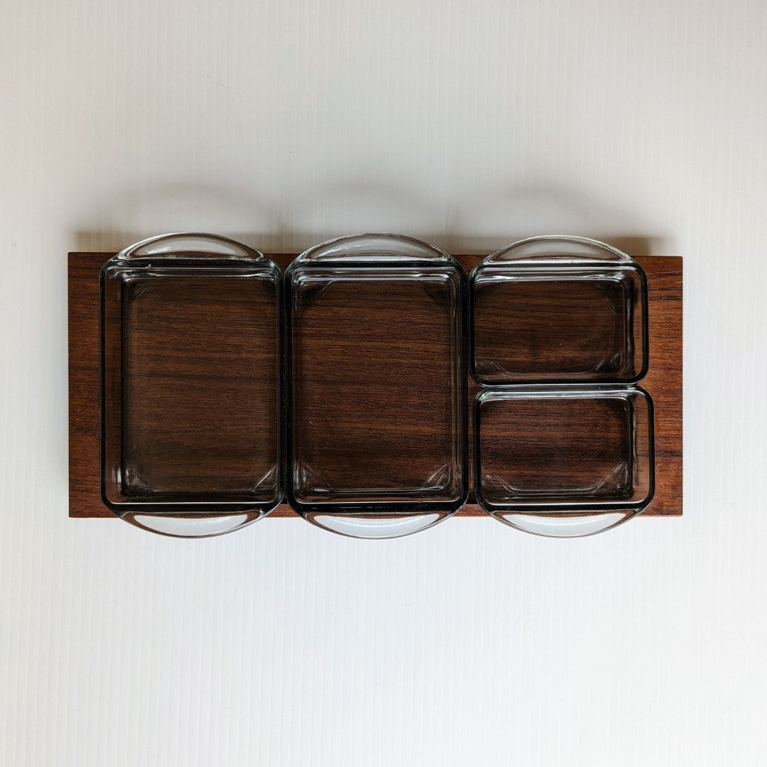 Danish Teak Tray Set