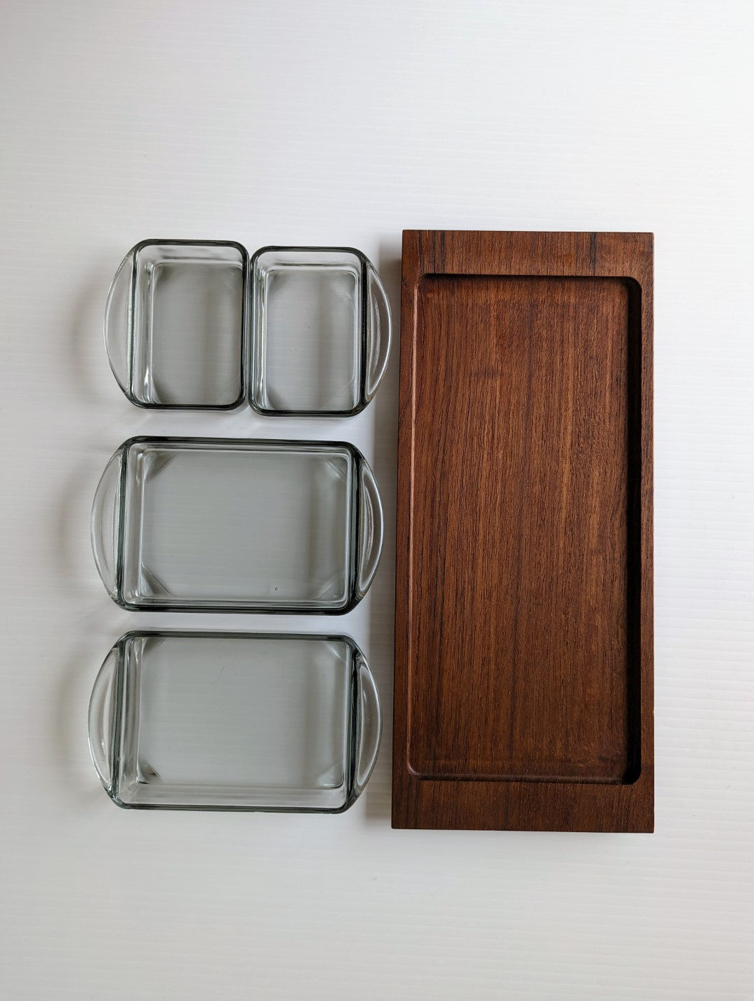 Danish Teak Tray Set