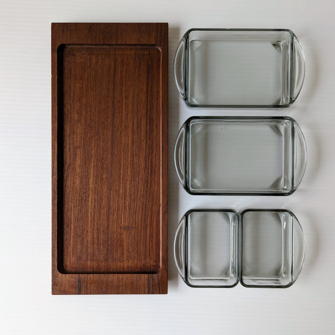 Danish Teak Tray Set