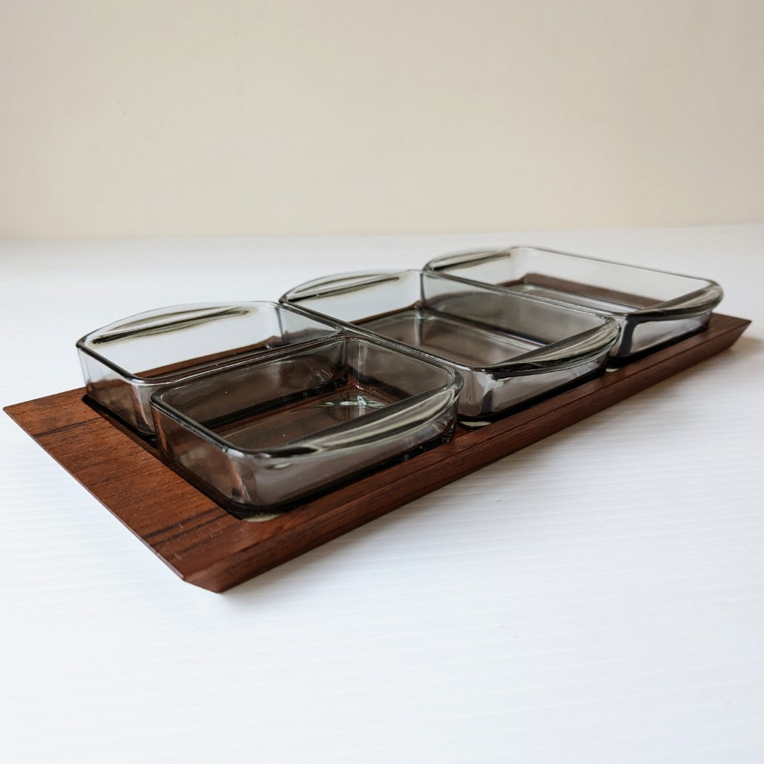 Danish Teak Tray Set