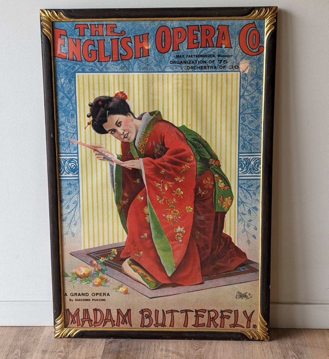 Madame Butterfly English Opera Poster
