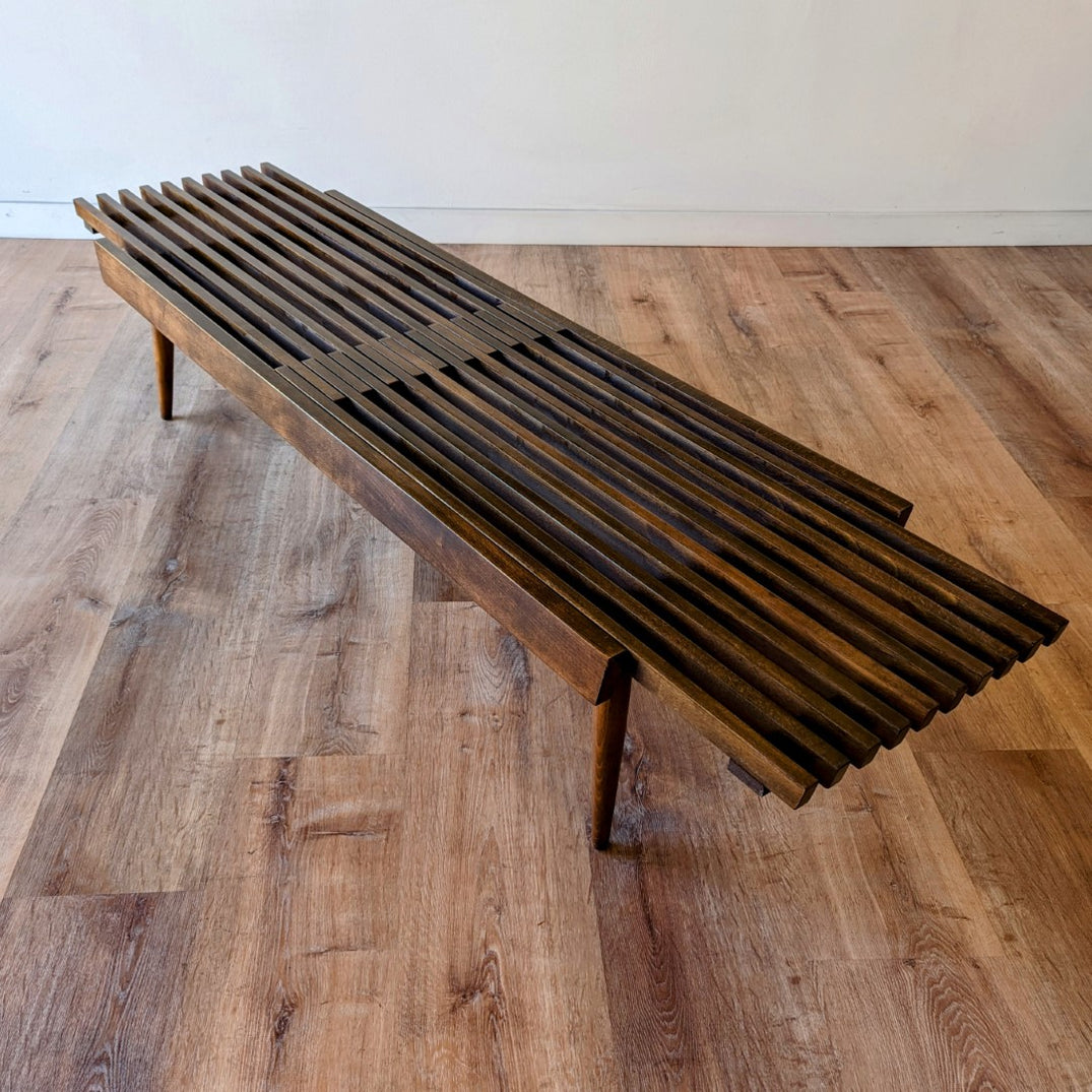 MCM Extendable Slat Coffee Table Sparklebarn