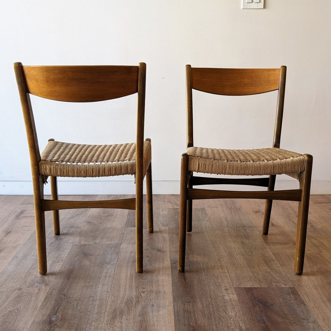 Swedish Modern Dining Chairs, Set of 6