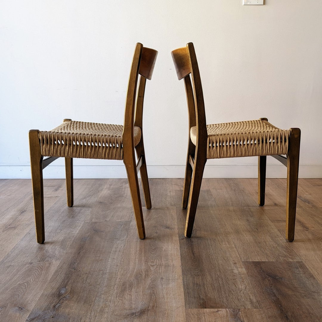 Swedish Modern Dining Chairs, Set of 6