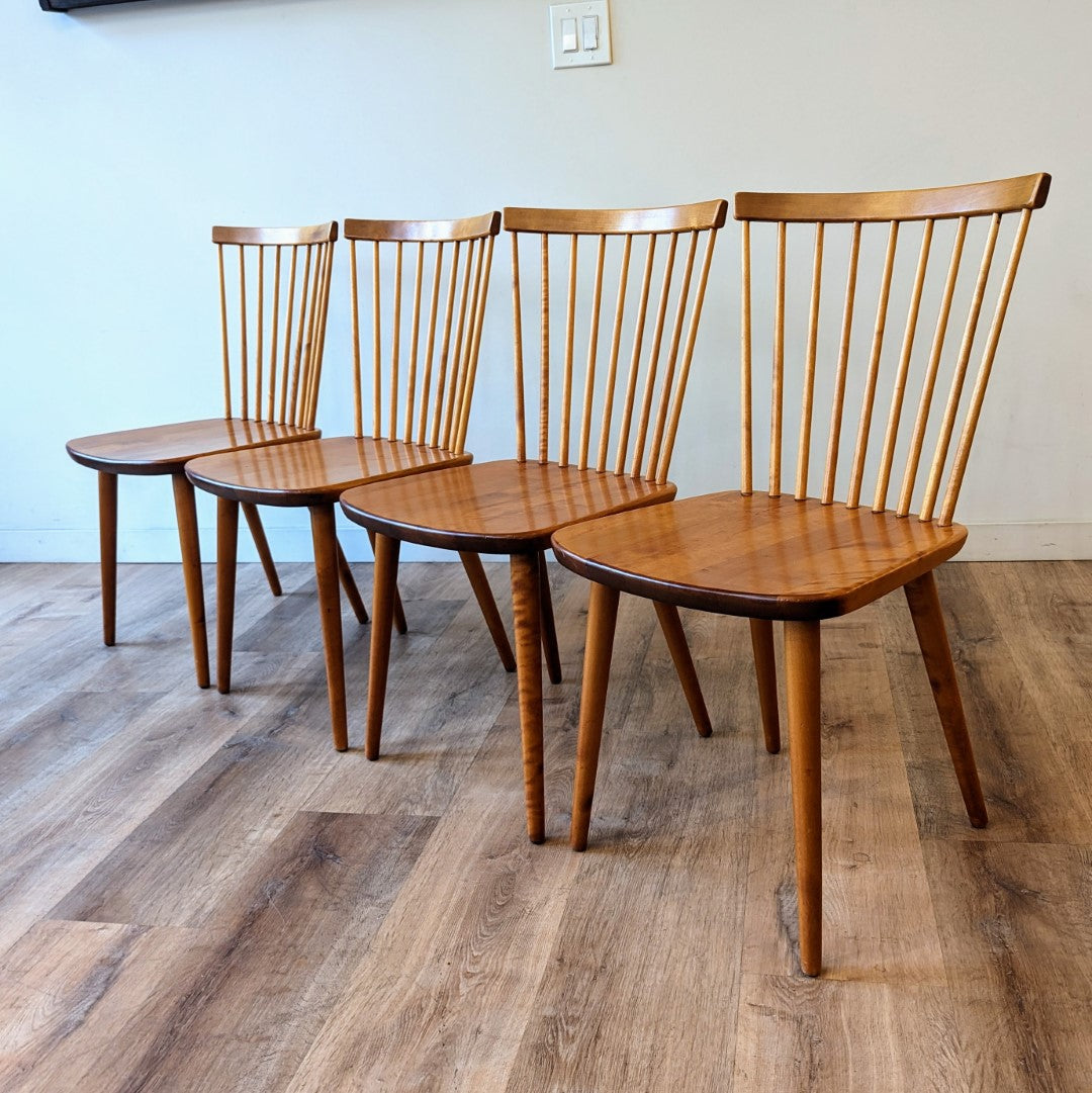 Swedish Modern Dining Chairs, Set of 4