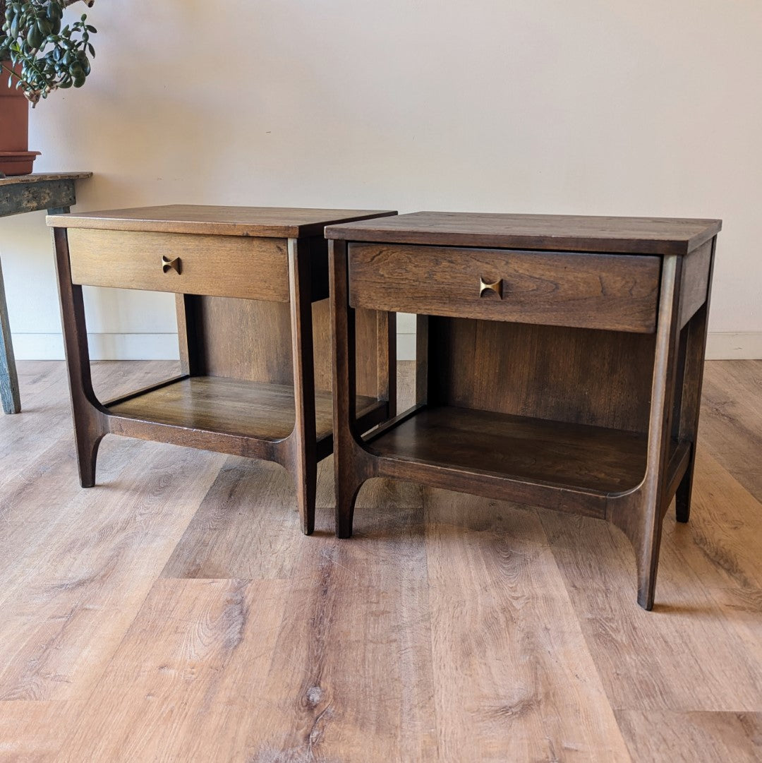 Broyhill 'Brasilia' Nighstands, a pair