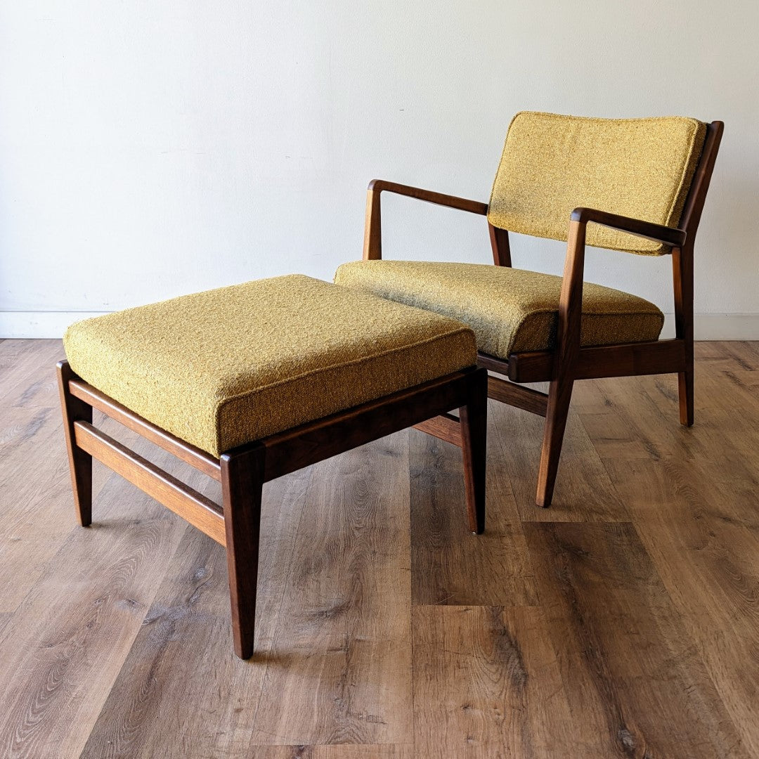 Jens Risom Lounge Chair and Ottoman