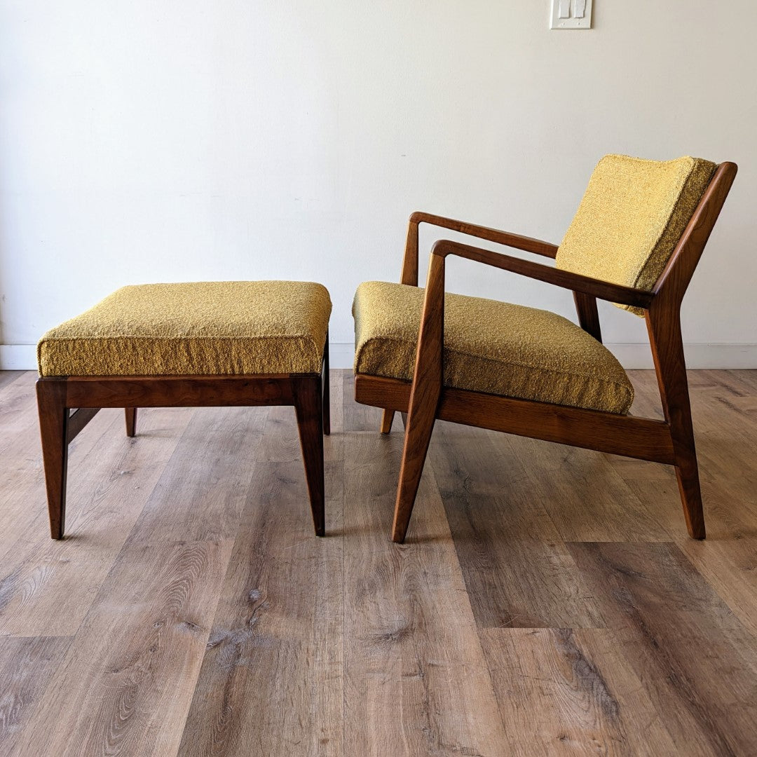 Jens Risom Lounge Chair and Ottoman