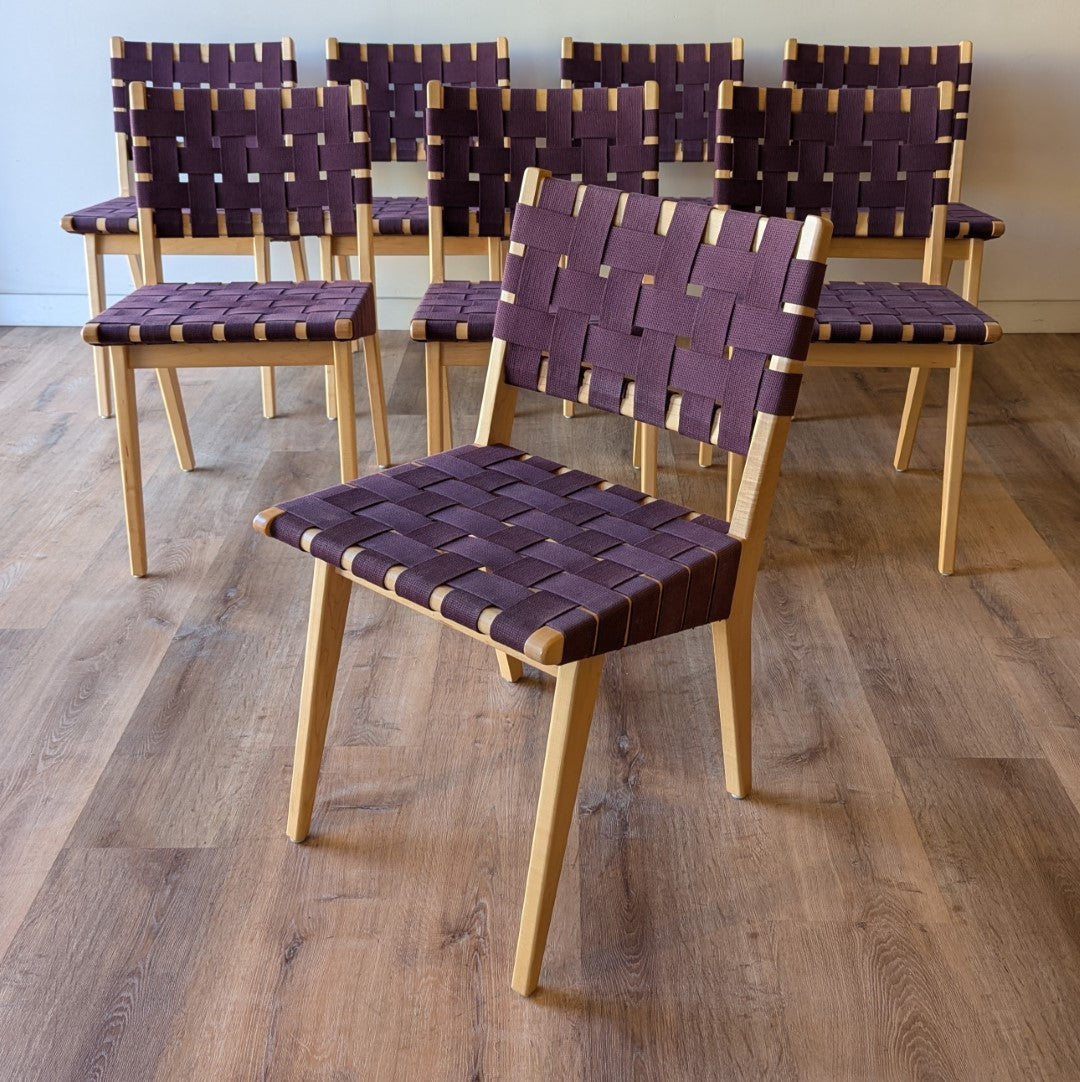 Jens Risom Dining Chairs, set of 8