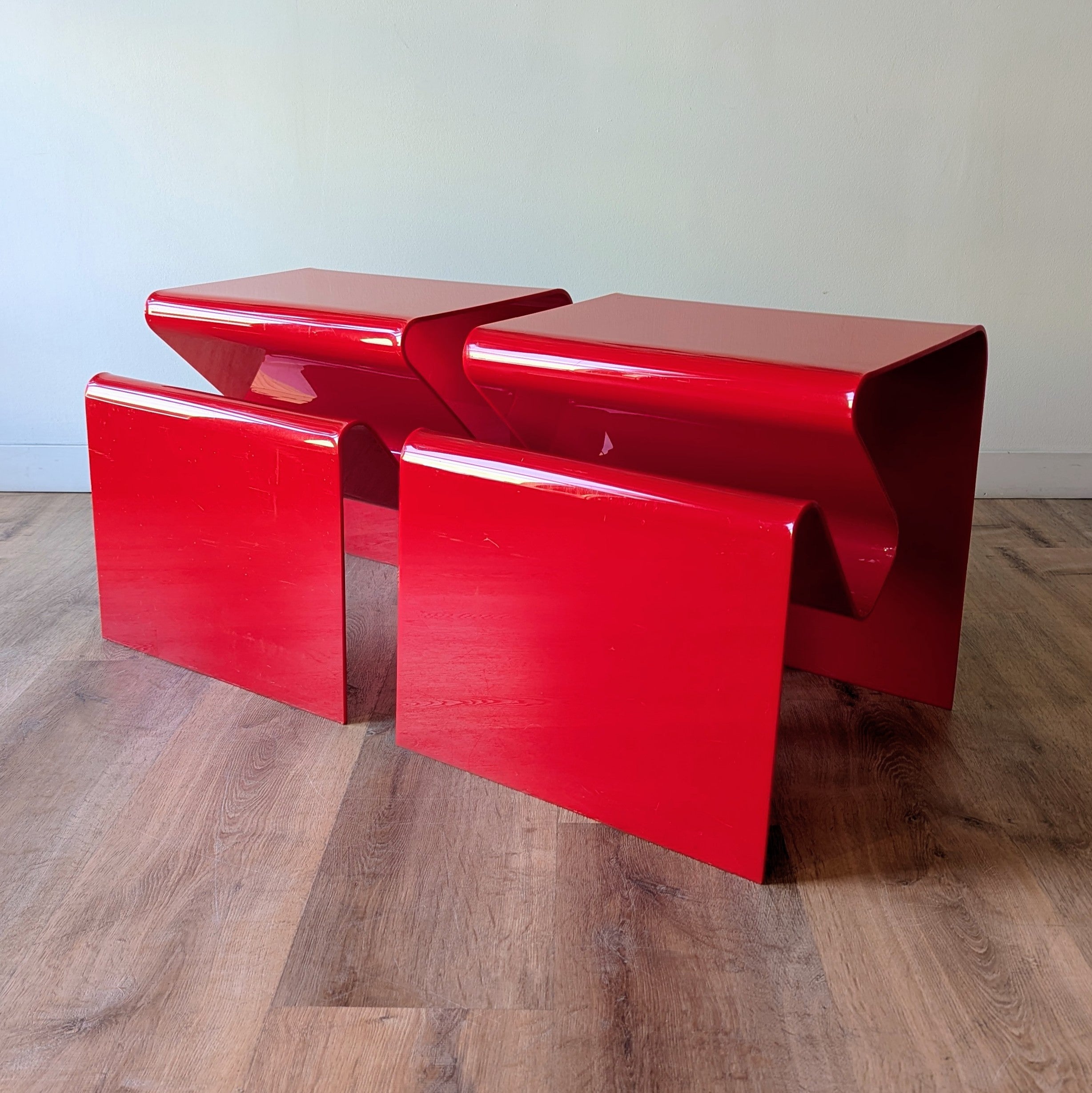 Andrew Morrison Side Tables, a pair
