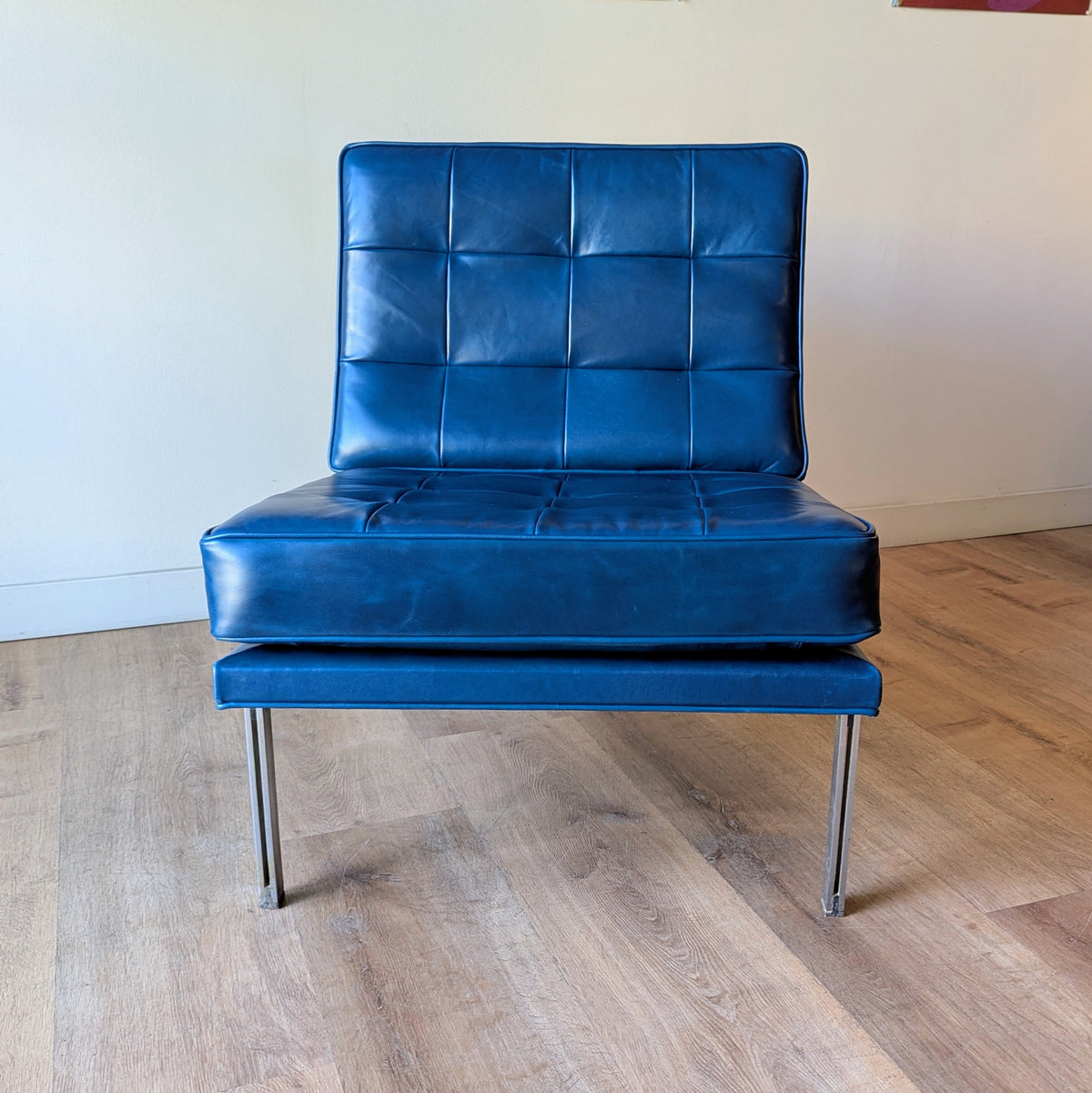 Florence Knoll 'Parallel Bar' Lounge Chair, a pair