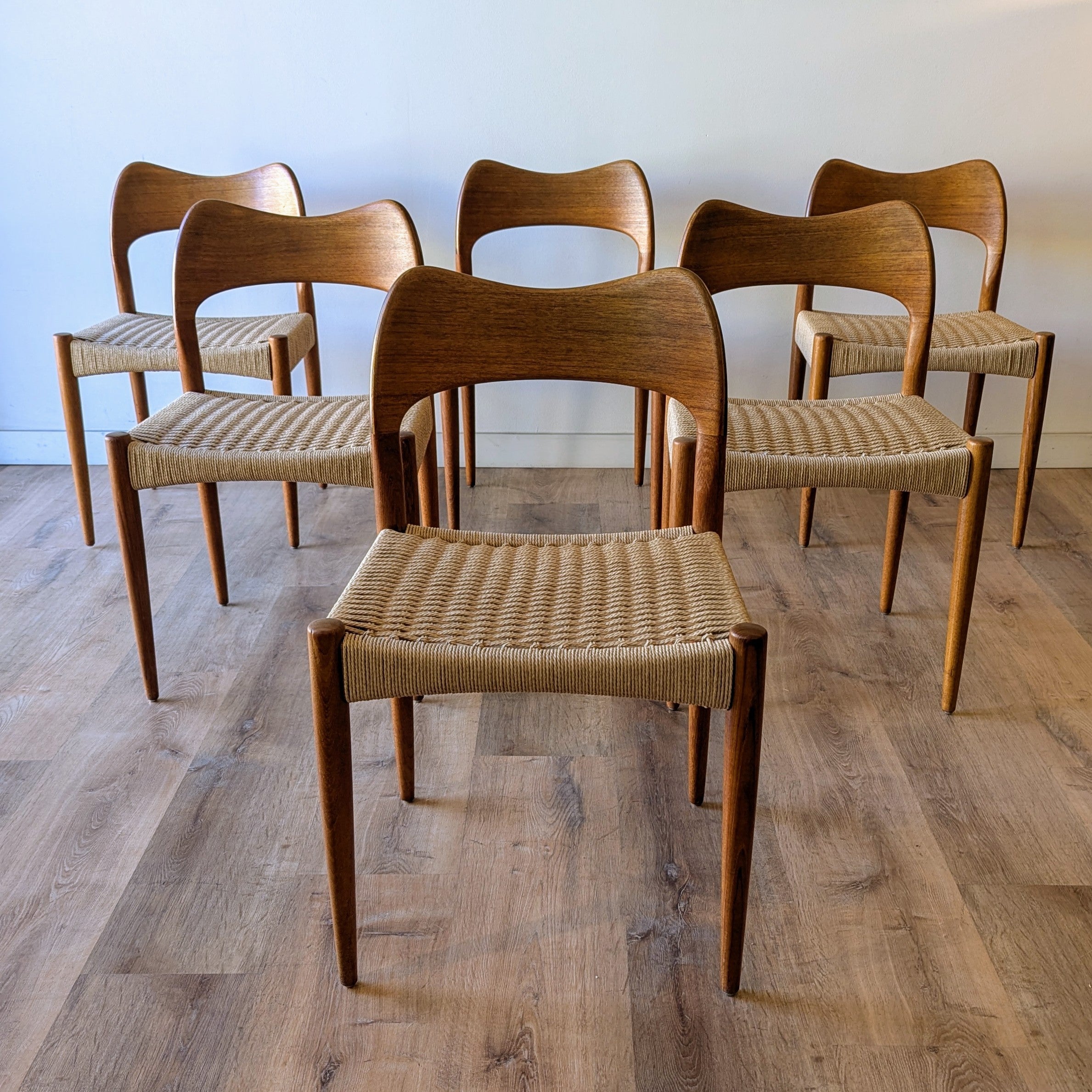 Arne Hovmand-Olsen Dining Chairs, set of 6
