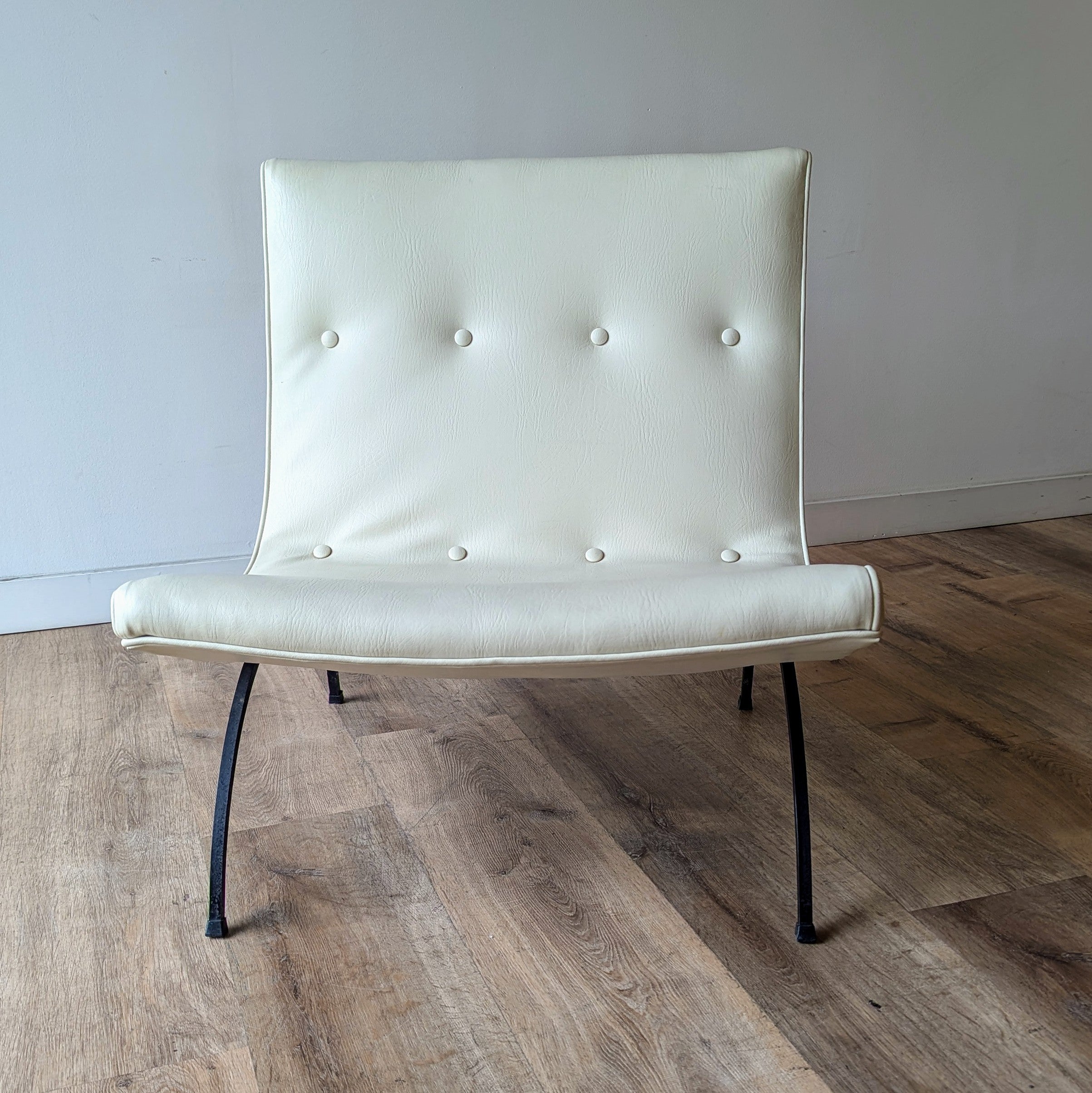 Milo Baughman 'Scoop' Chairs, a pair