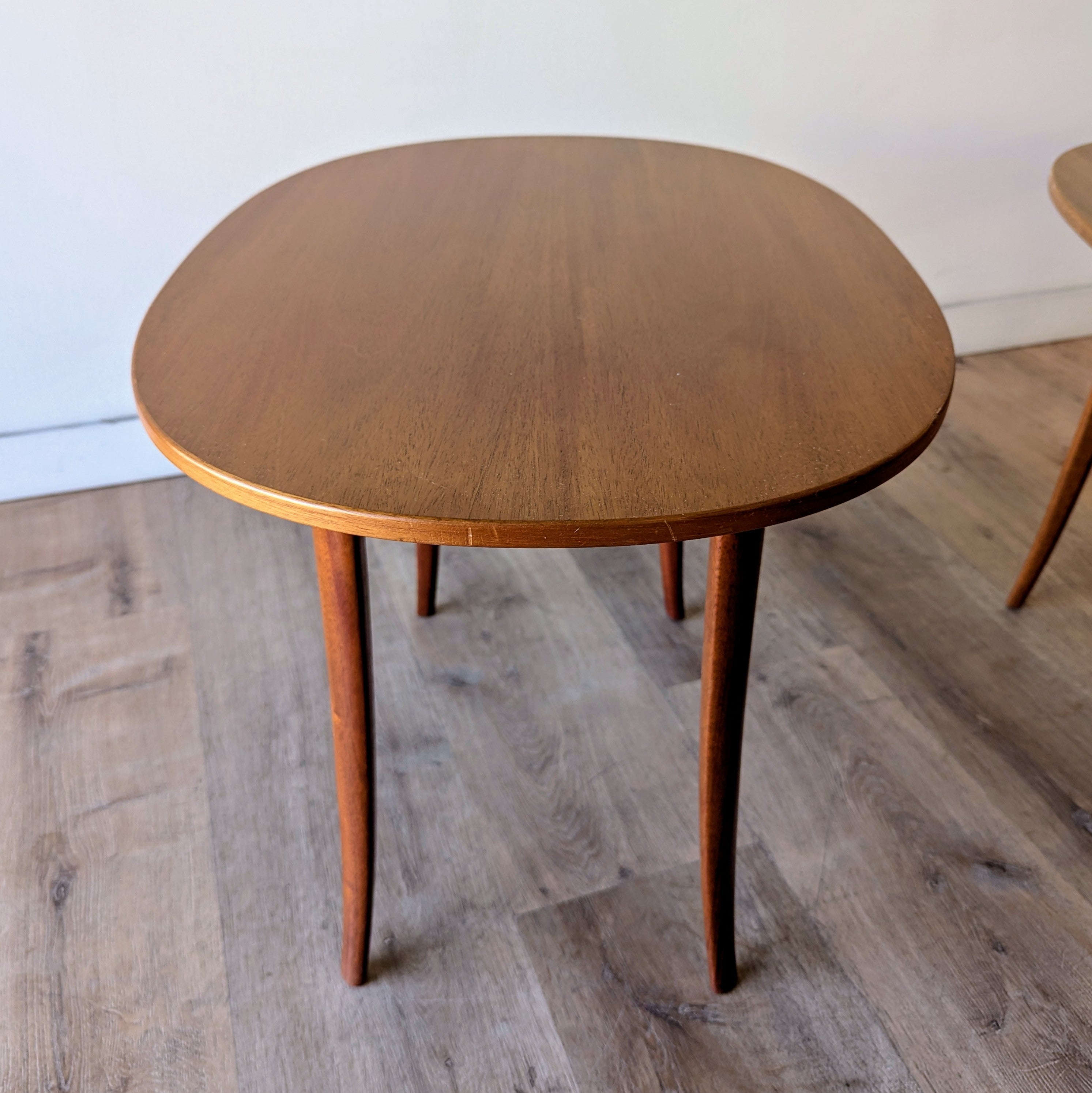Carl Malmsten 'Ovalen' Side Tables, a pair