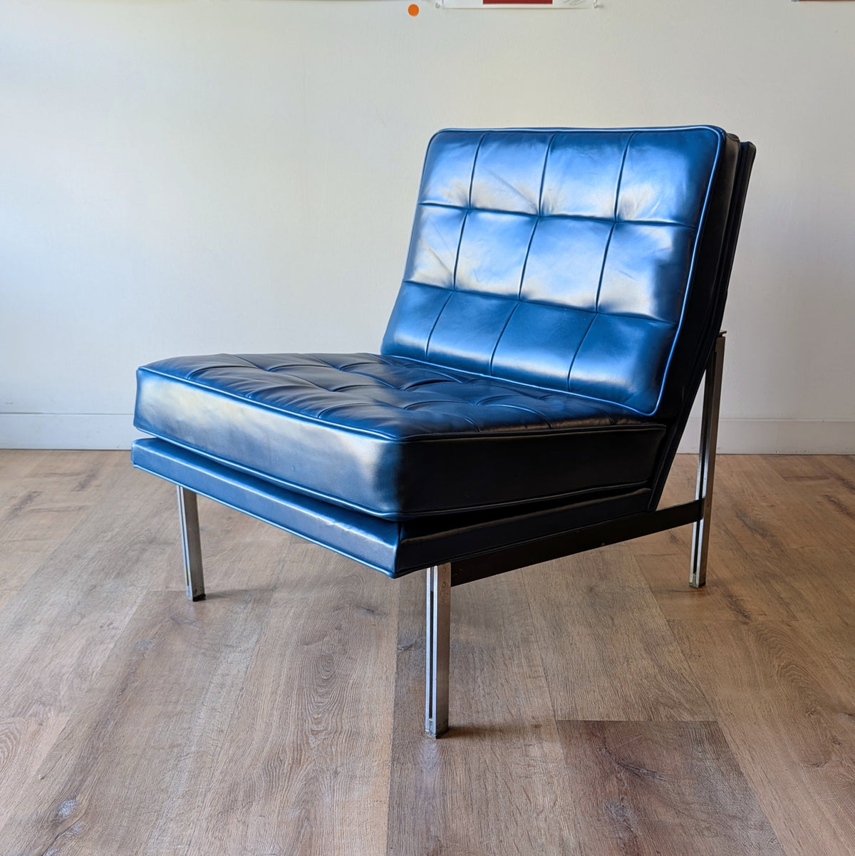 Florence Knoll 'Parallel Bar' Lounge Chair, a pair