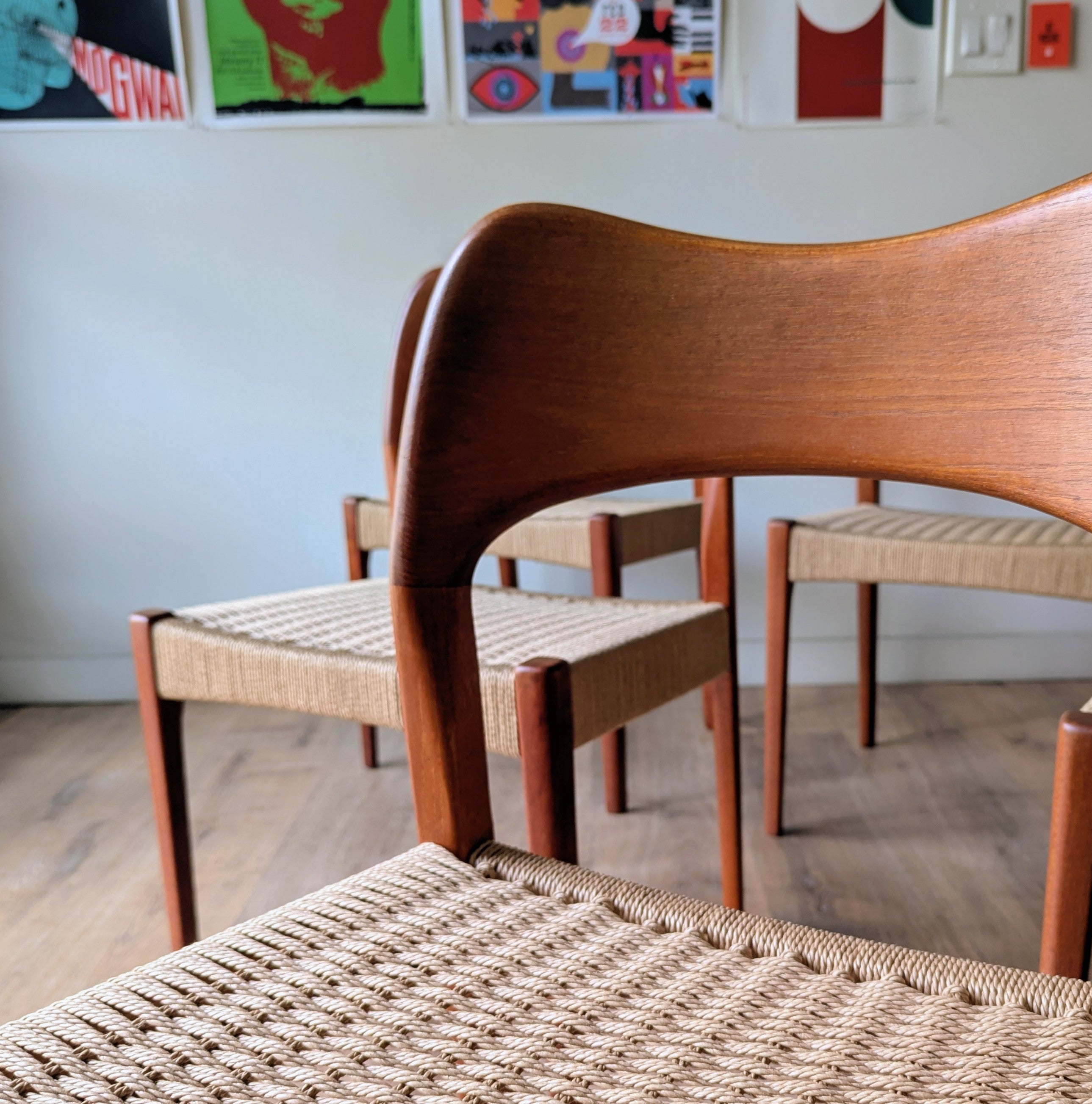 Arne Hovmand-Olsen Dining Chairs, set of 6