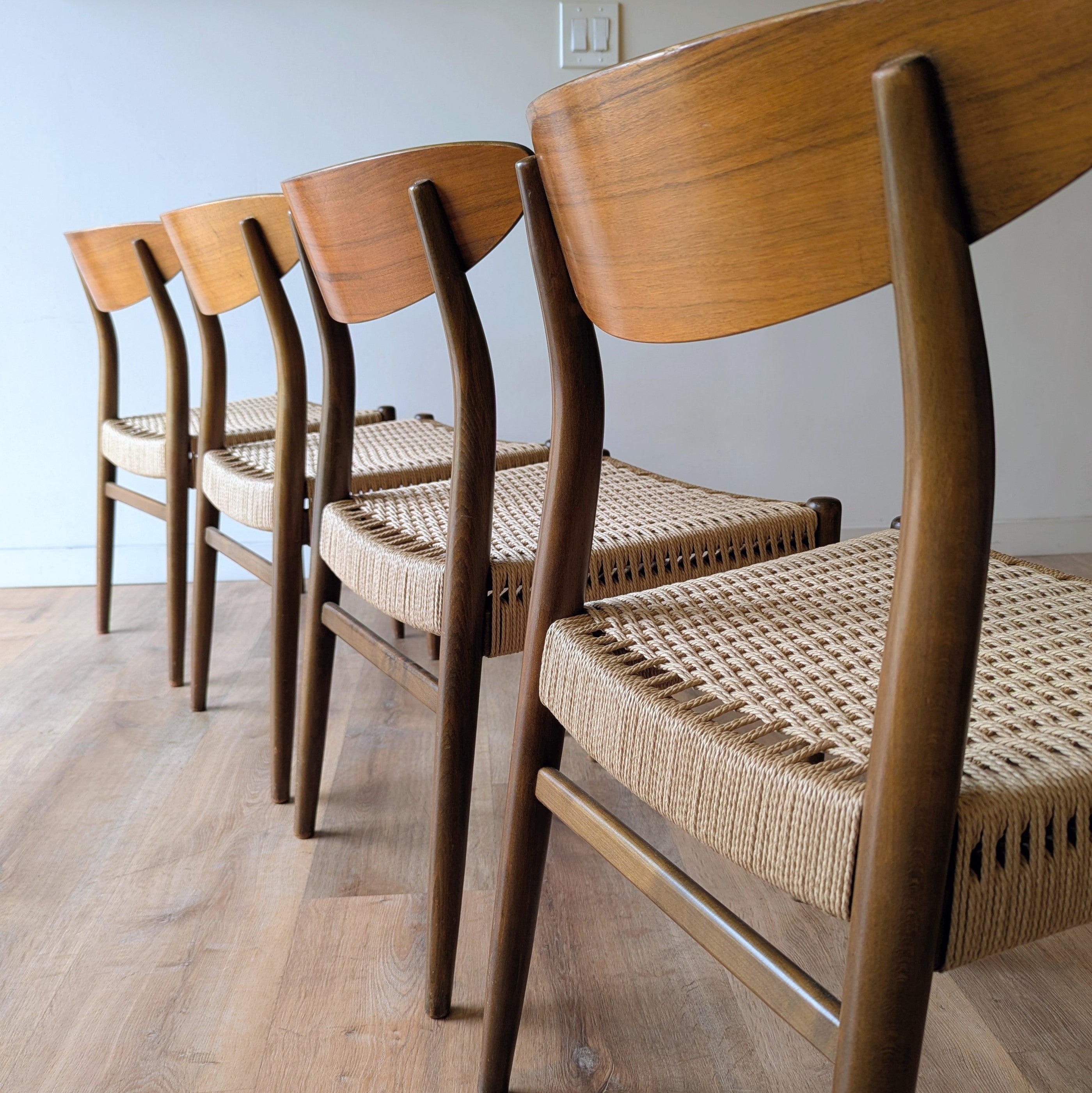 Swedish Modern Dining Chairs, set of 4