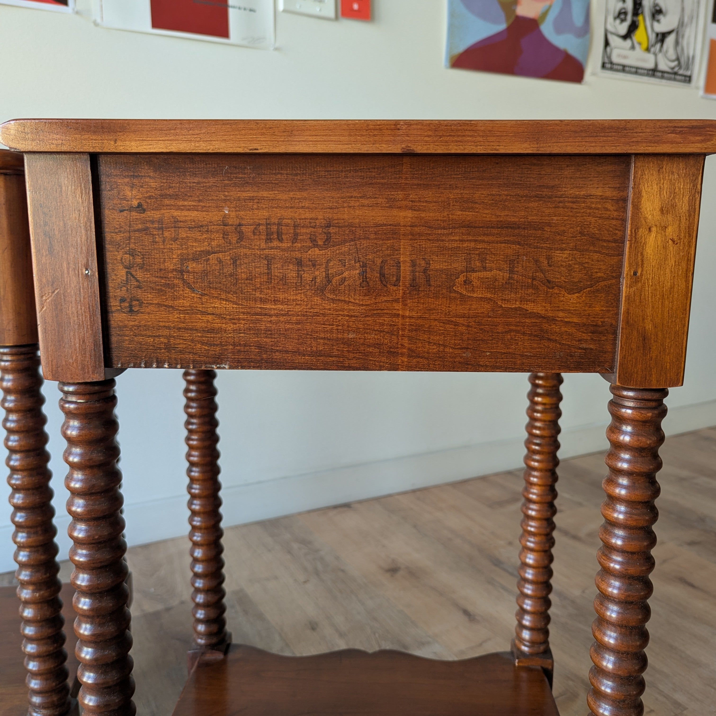 Antique End Tables, a pair