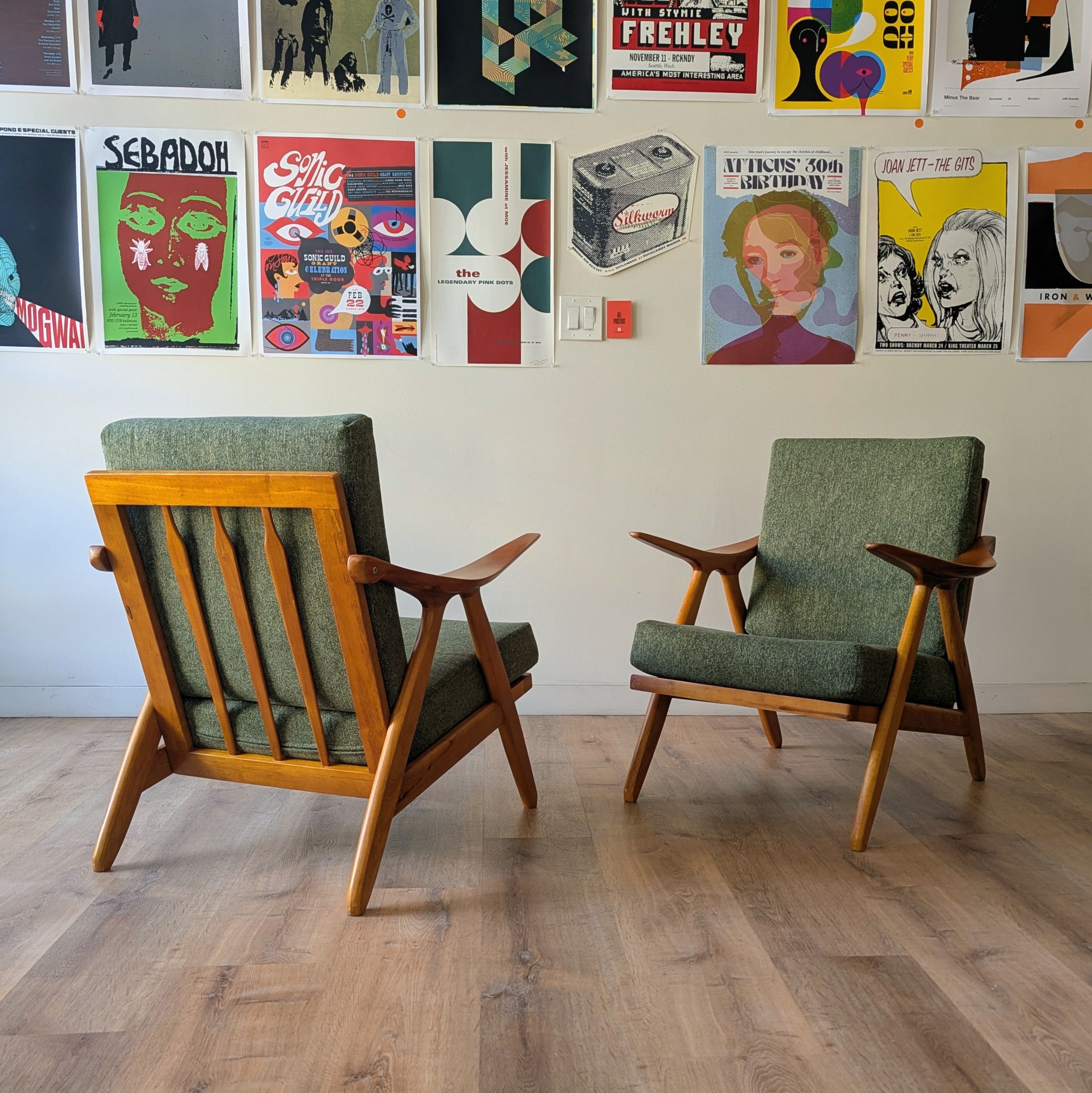 Arne Hovmand Olsen Lounge Chairs, a pair