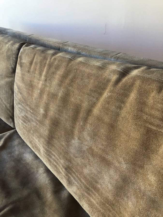 Jack Cartwright Suede Sling Loveseat