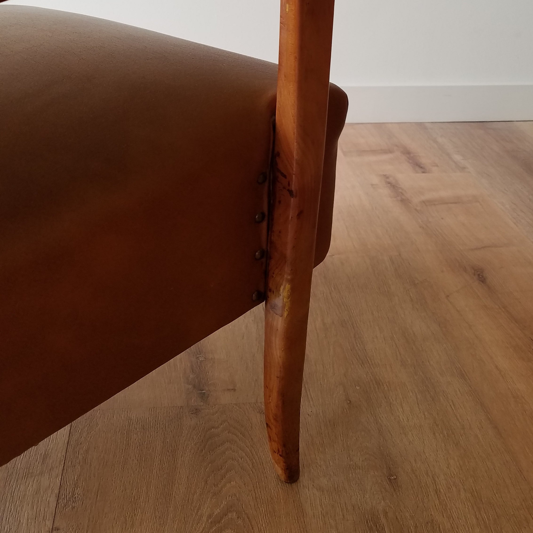 Italian Leather Lounge Chairs
