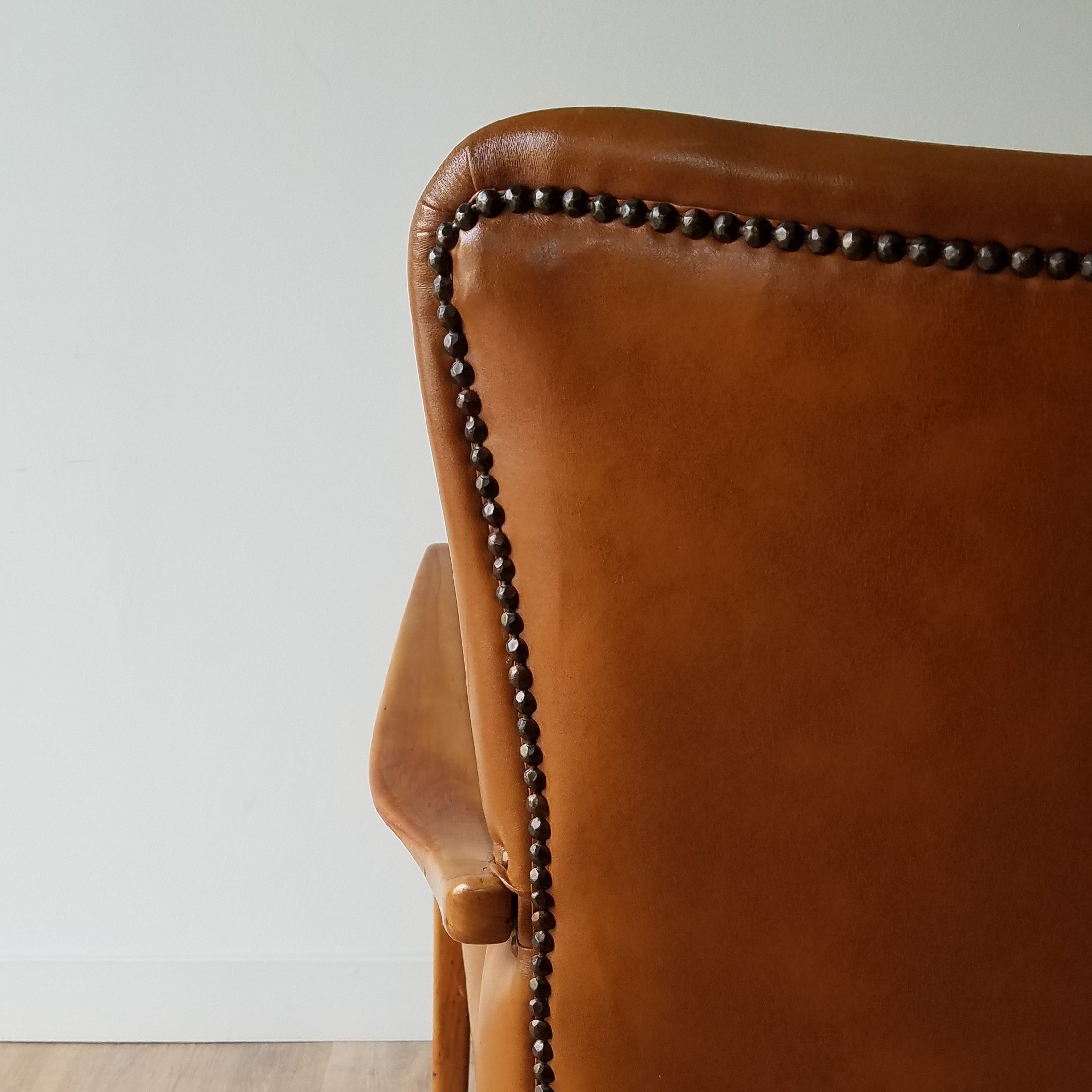 Italian Leather Lounge Chairs