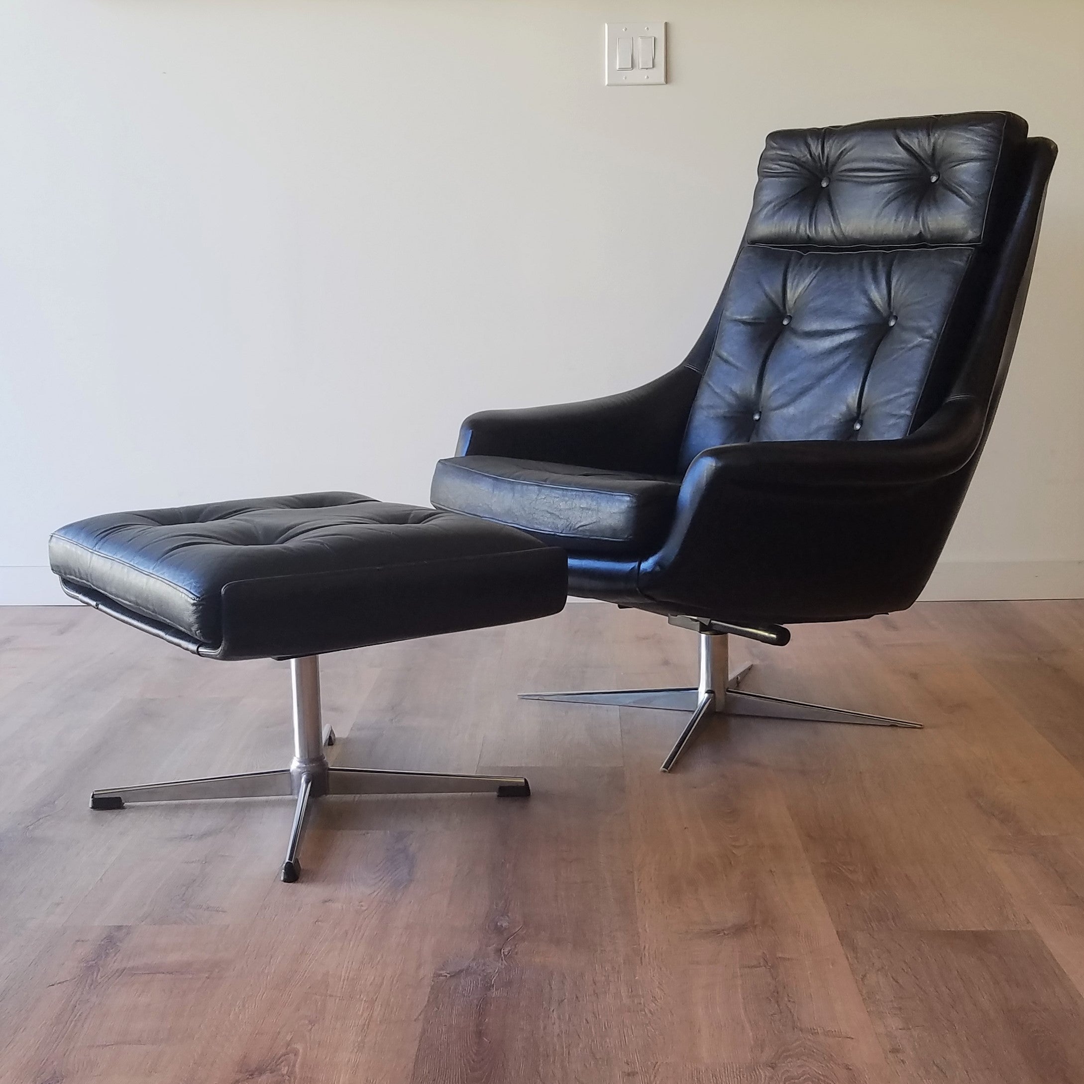 Henry Klein Recliner and Ottoman