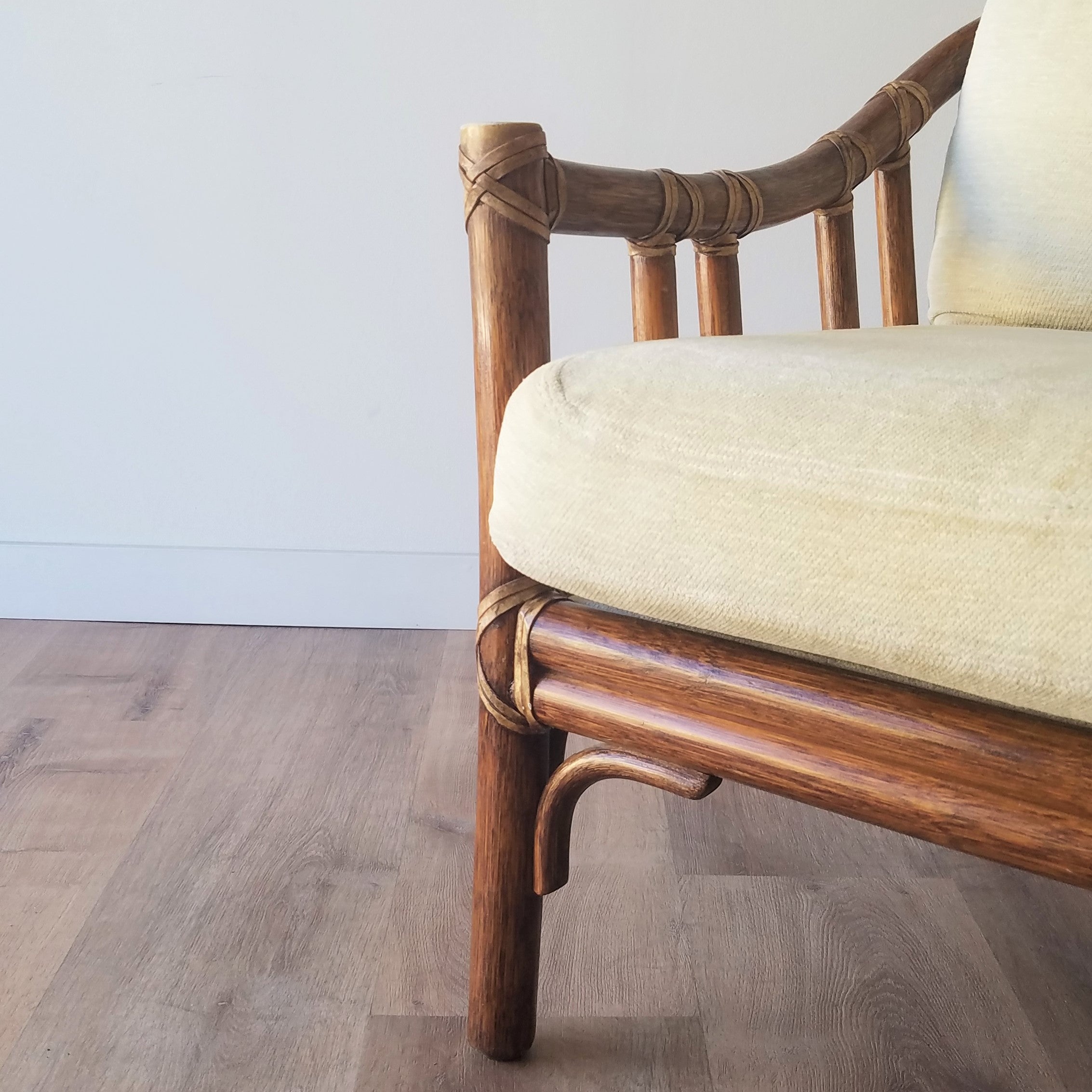 McGuire Rattan Lounge Chair