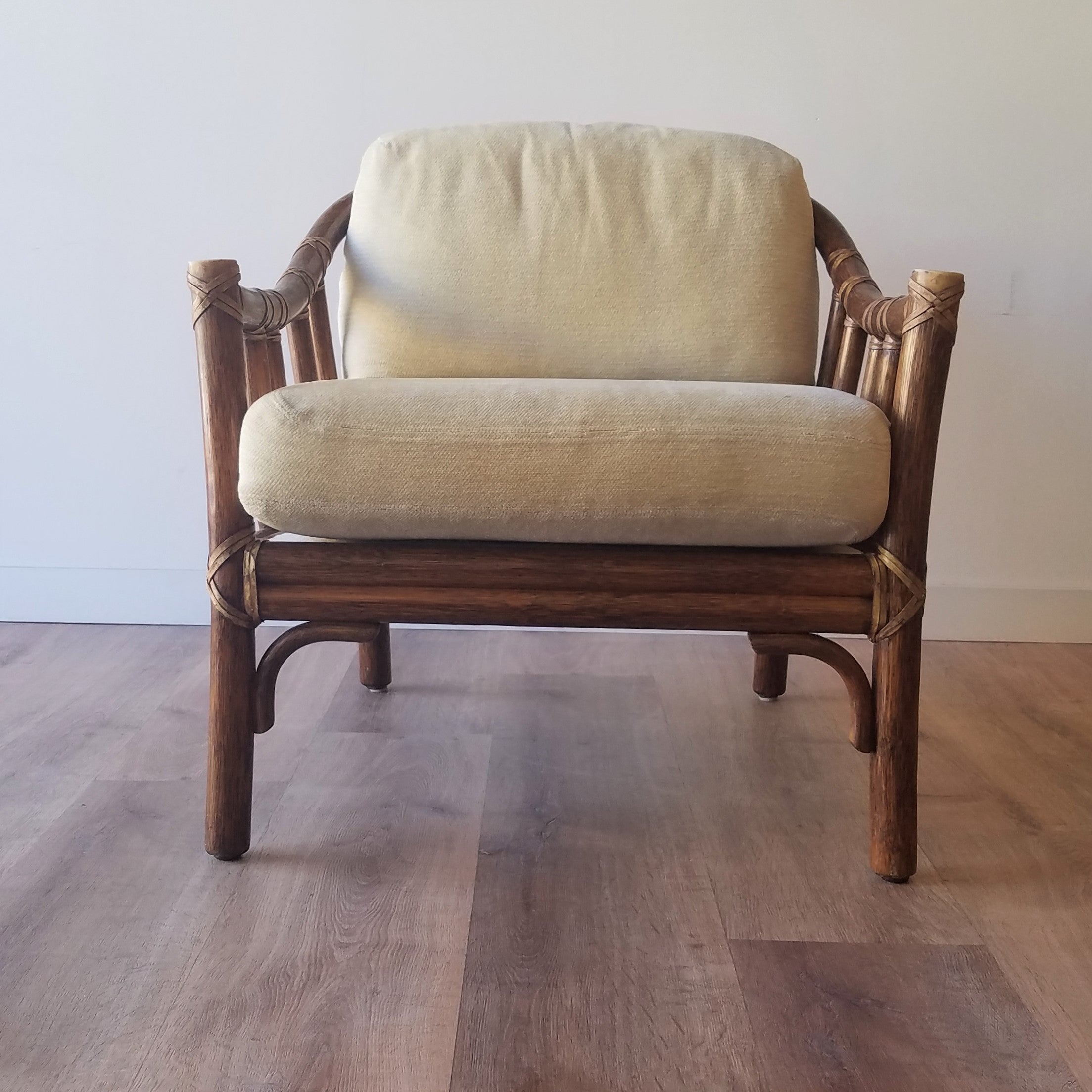 McGuire Rattan Lounge Chair