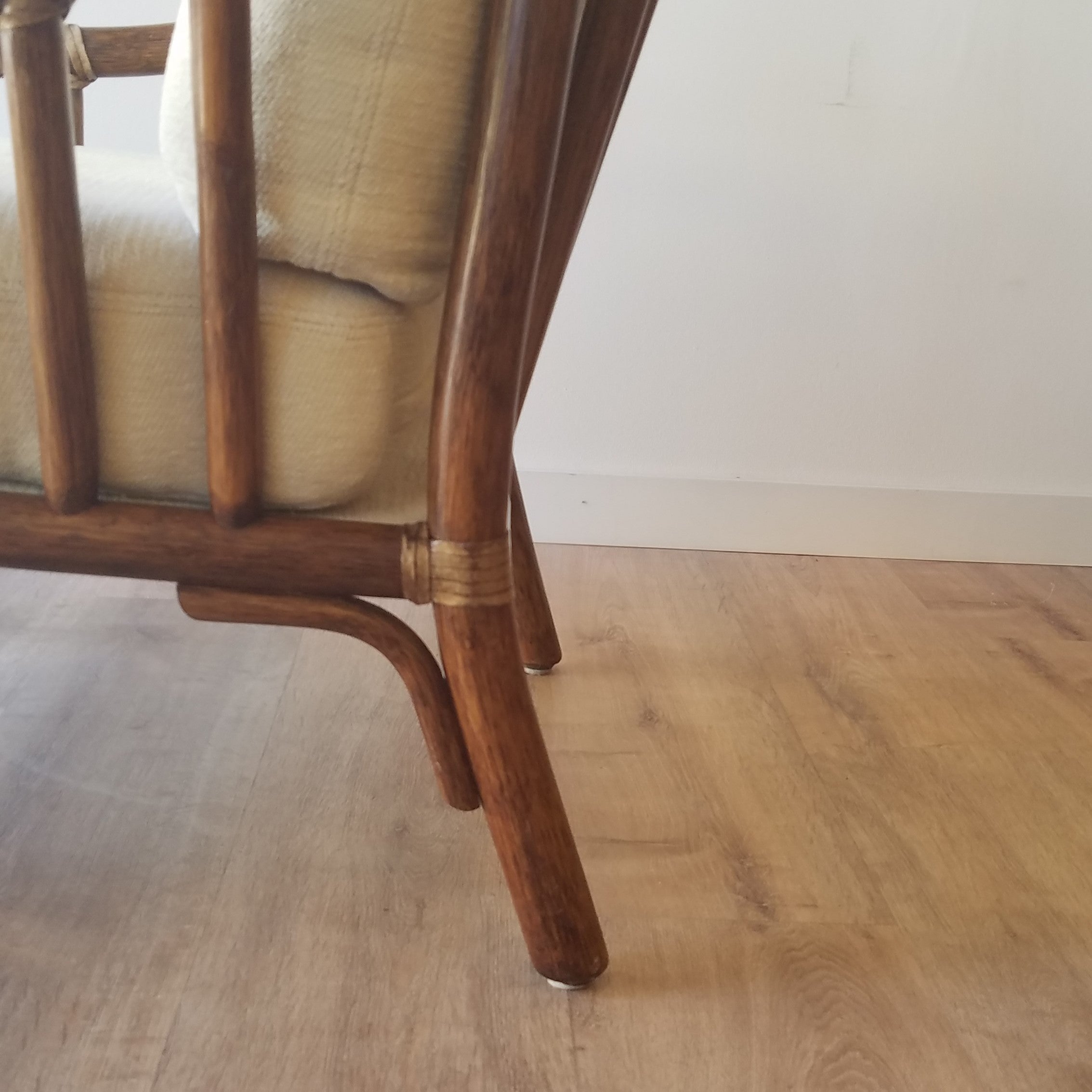 McGuire Rattan Lounge Chair