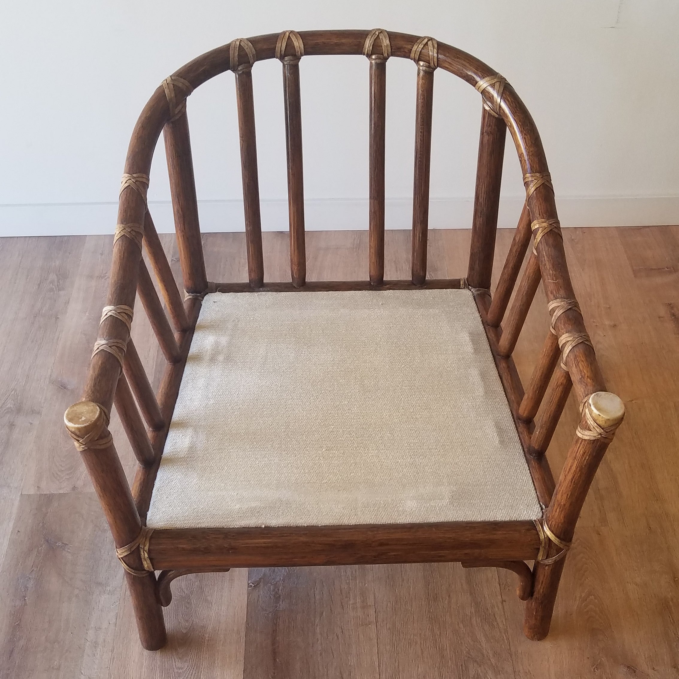 McGuire Rattan Lounge Chair