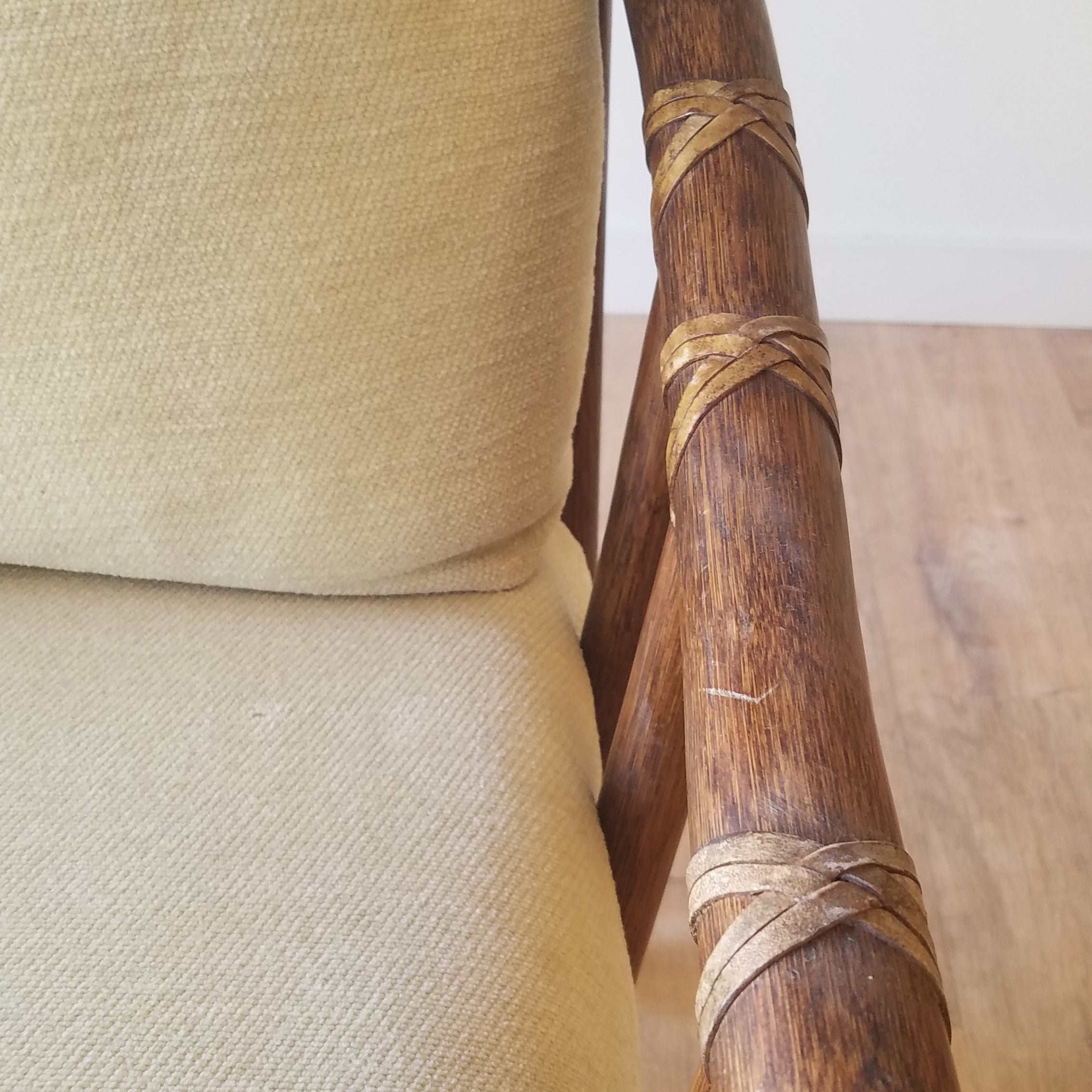 McGuire Rattan Lounge Chair