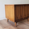 Detail view of American Mid-Century Modern Brasilia Nightstand by Broyhill in Seattle, WA.