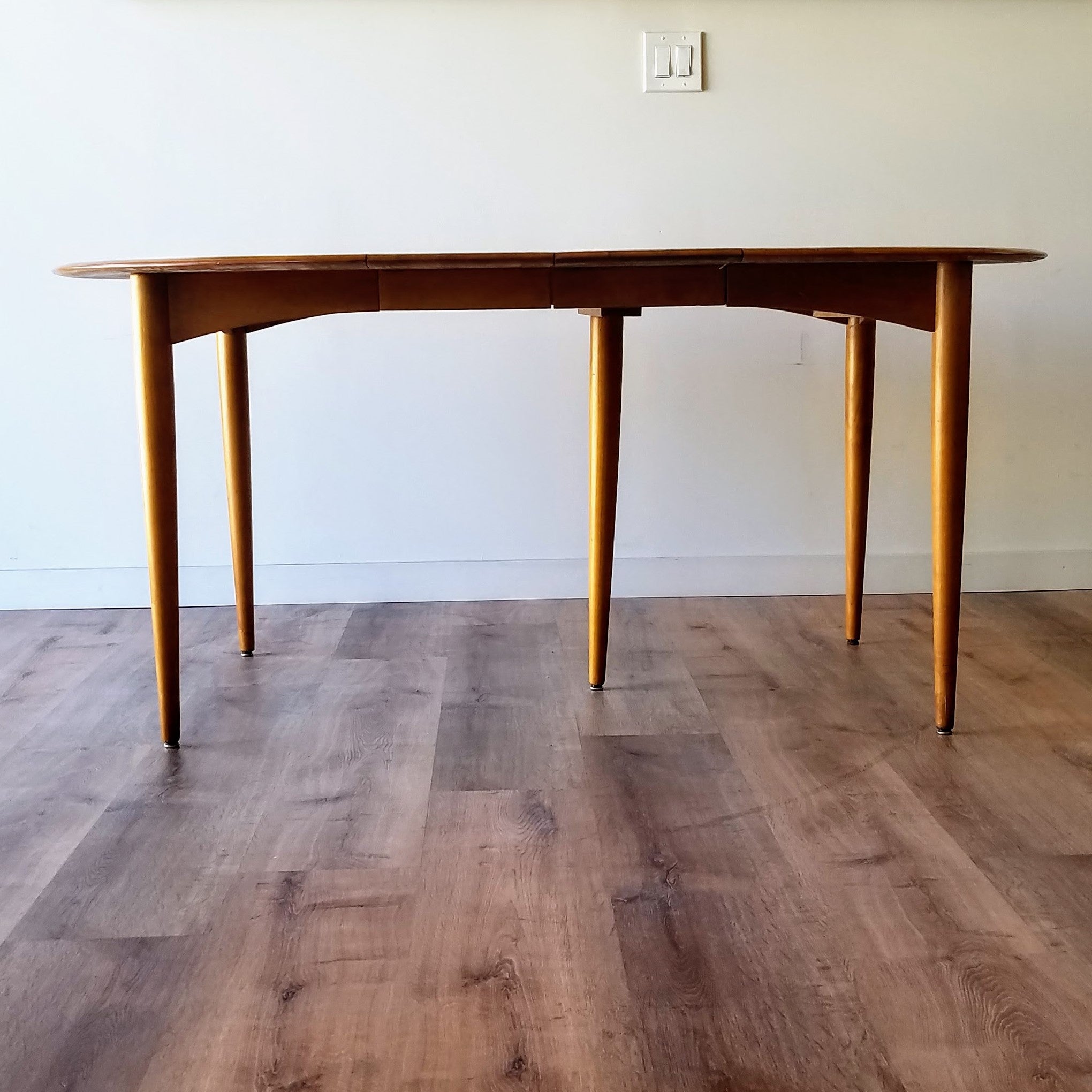 MCM Maple Round Dining Table