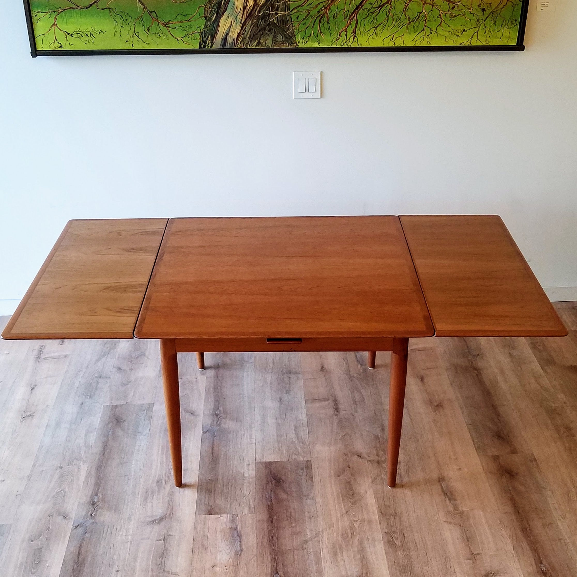 Moreddi Teak Square Draw-Leaf Dining Table