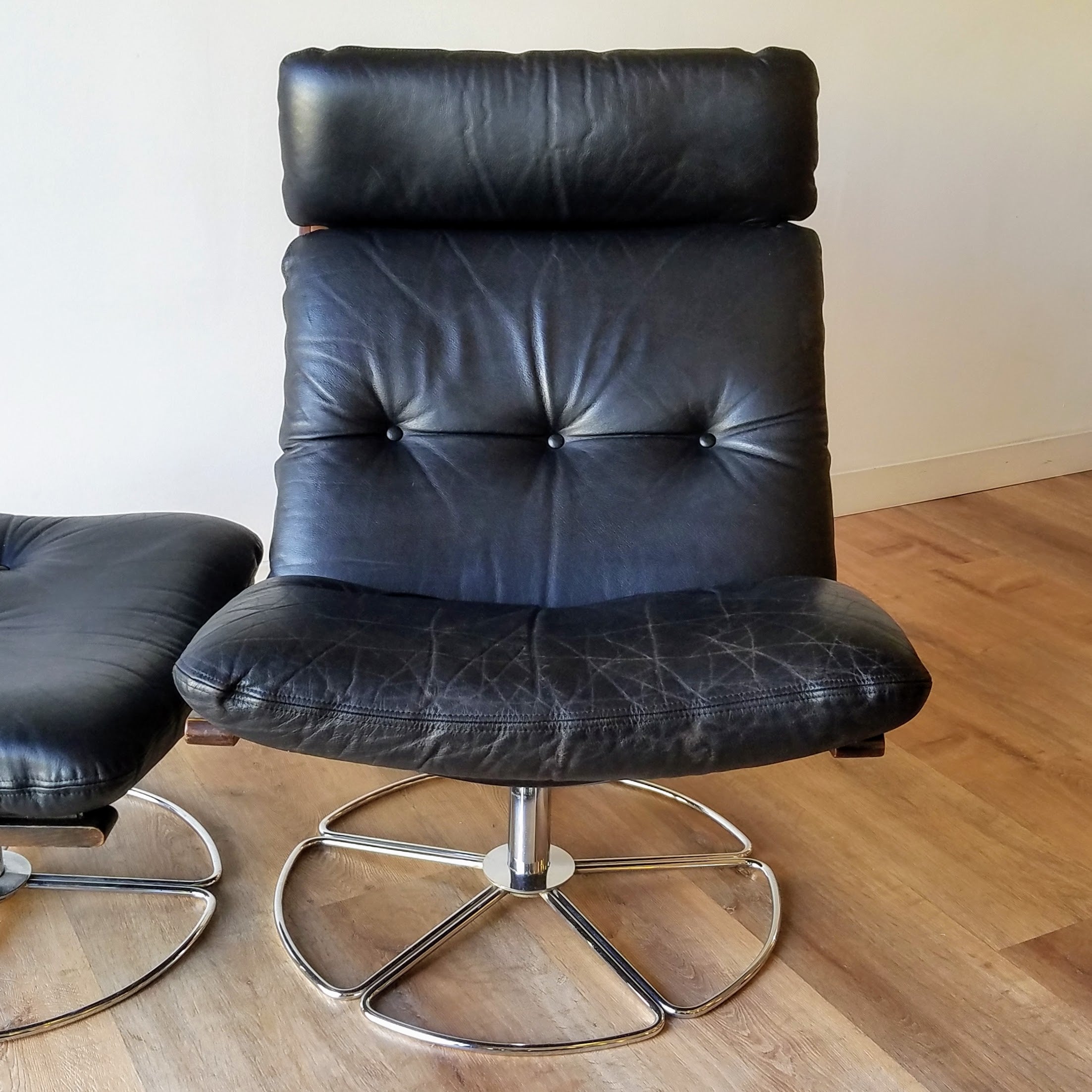 Gerard Van Den Berg Lounge Chair + Ottoman