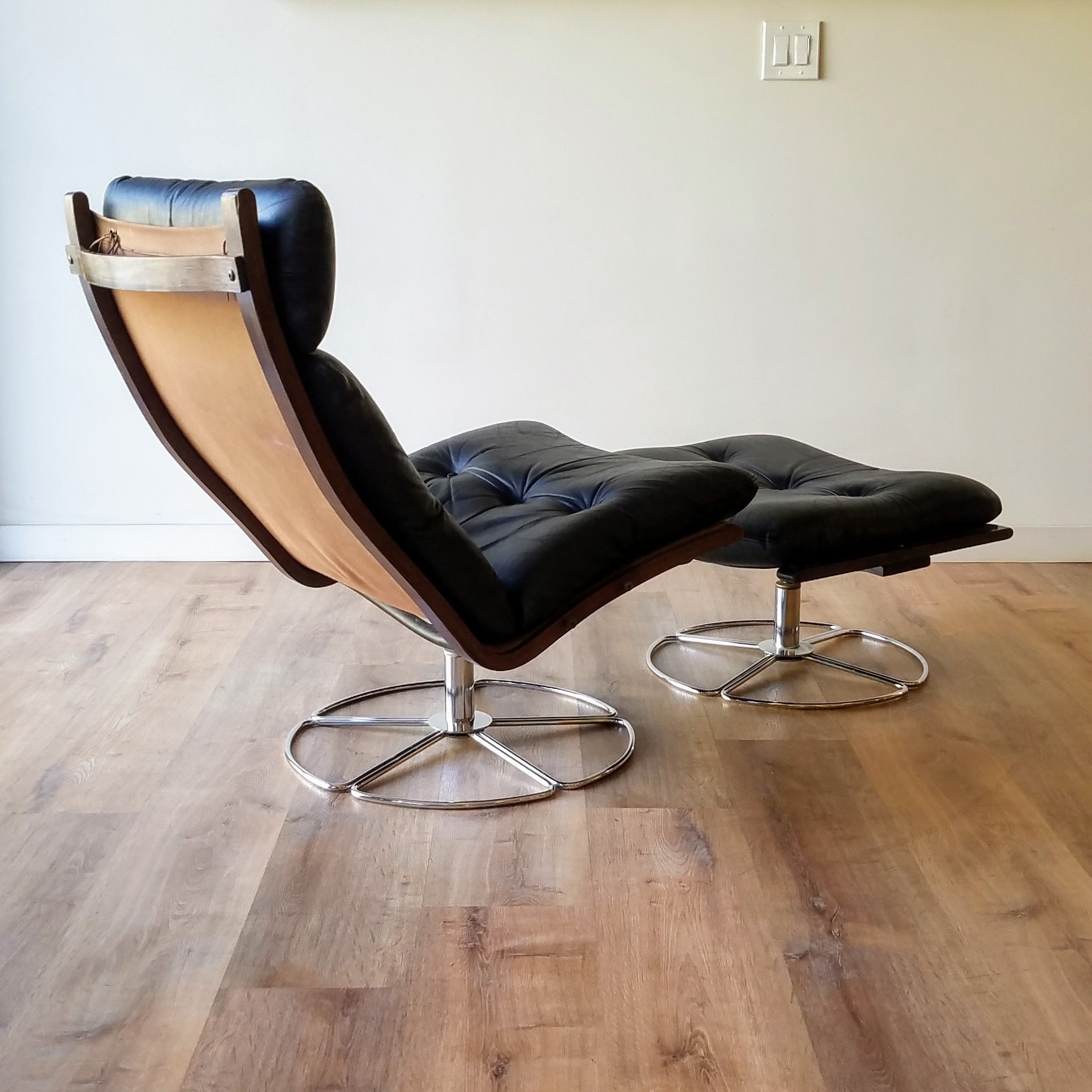 Gerard Van Den Berg Lounge Chair + Ottoman
