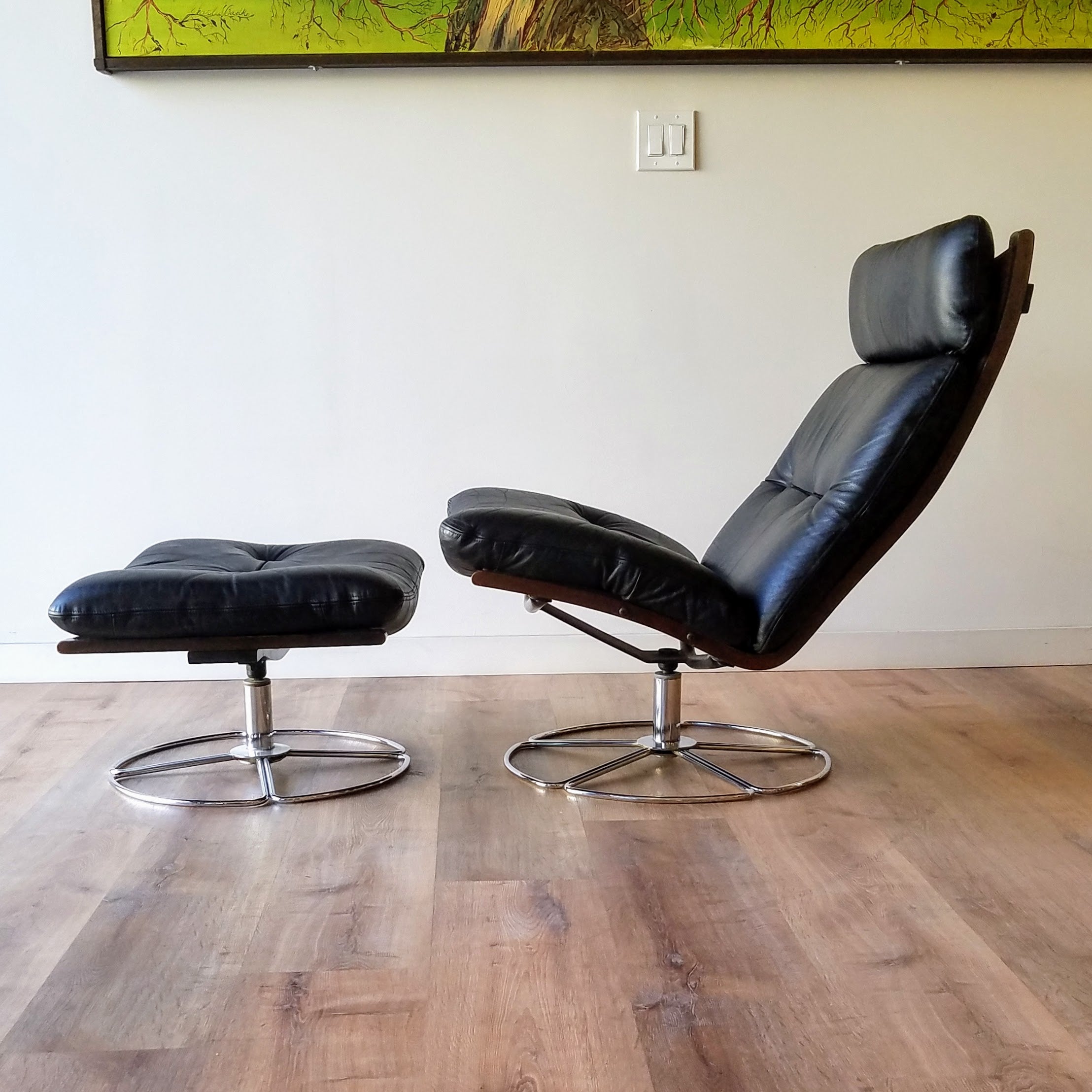 Gerard Van Den Berg Lounge Chair + Ottoman